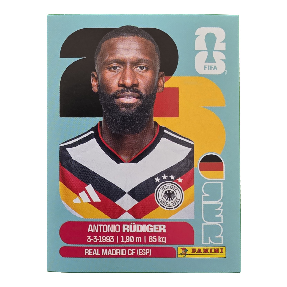 Antonio Rüdiger - Deutschland, FIFA WM 2026, Nr. GER6