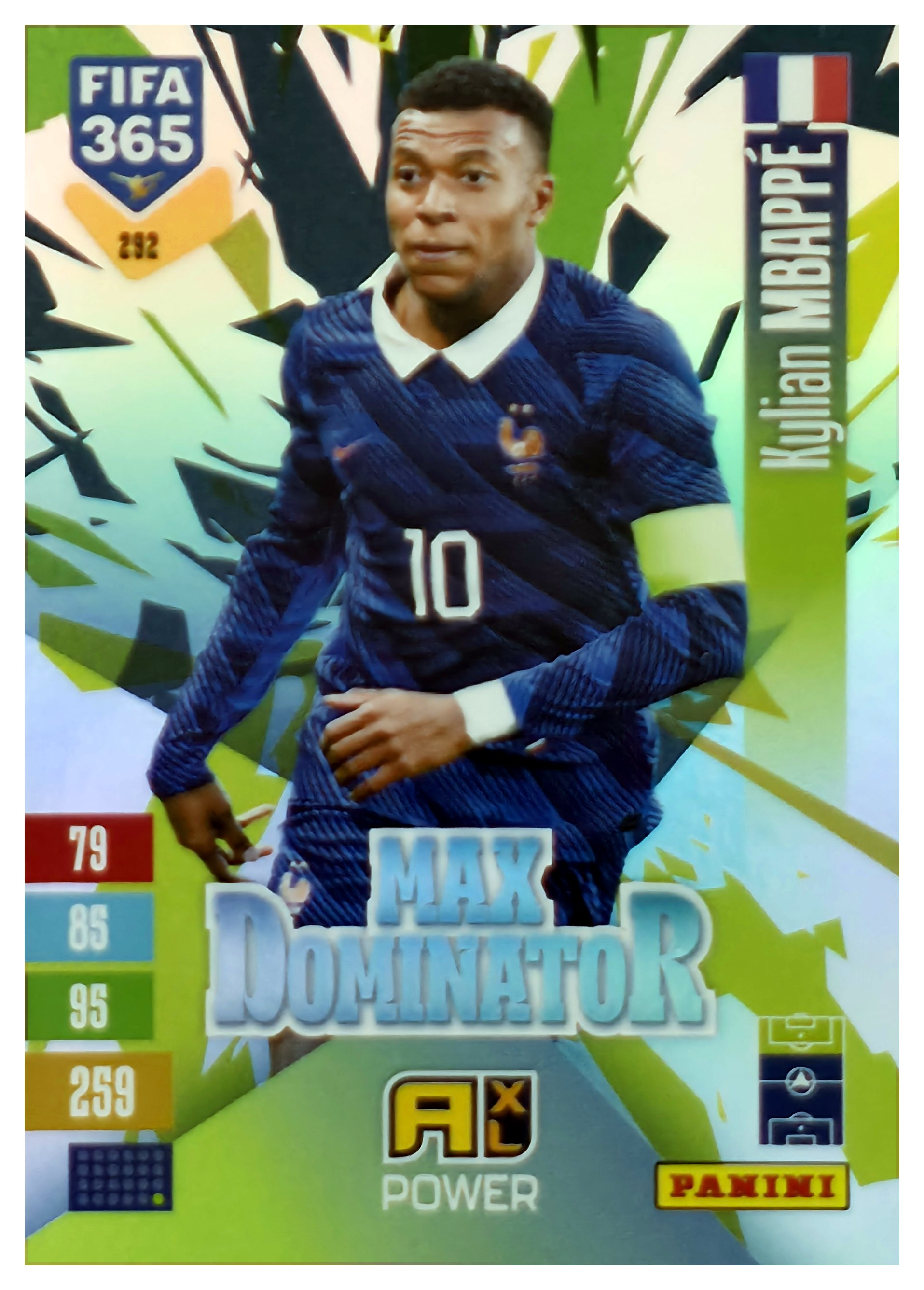 Kylian Mbappé - Panini Adrenalyn XL FIFA 365 Max Dominator 2026-27, Nr. 292 – Insert (Art.-Nr. SG110626)