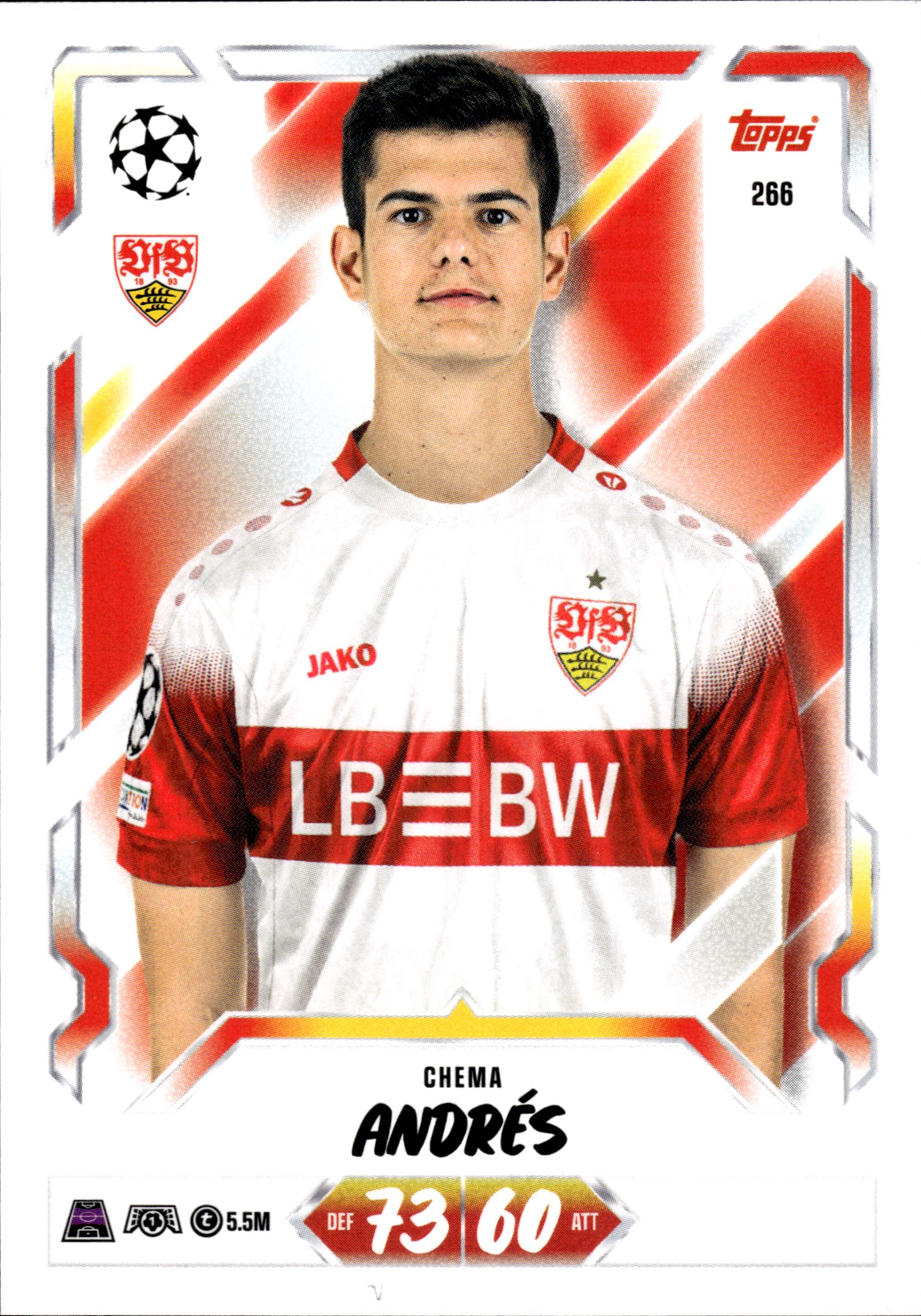 Chema Andrés - Topps Match Attax UEFA Club Competitions Base Set 2026-27, Nr. 266 (Art.-Nr. SG107127)