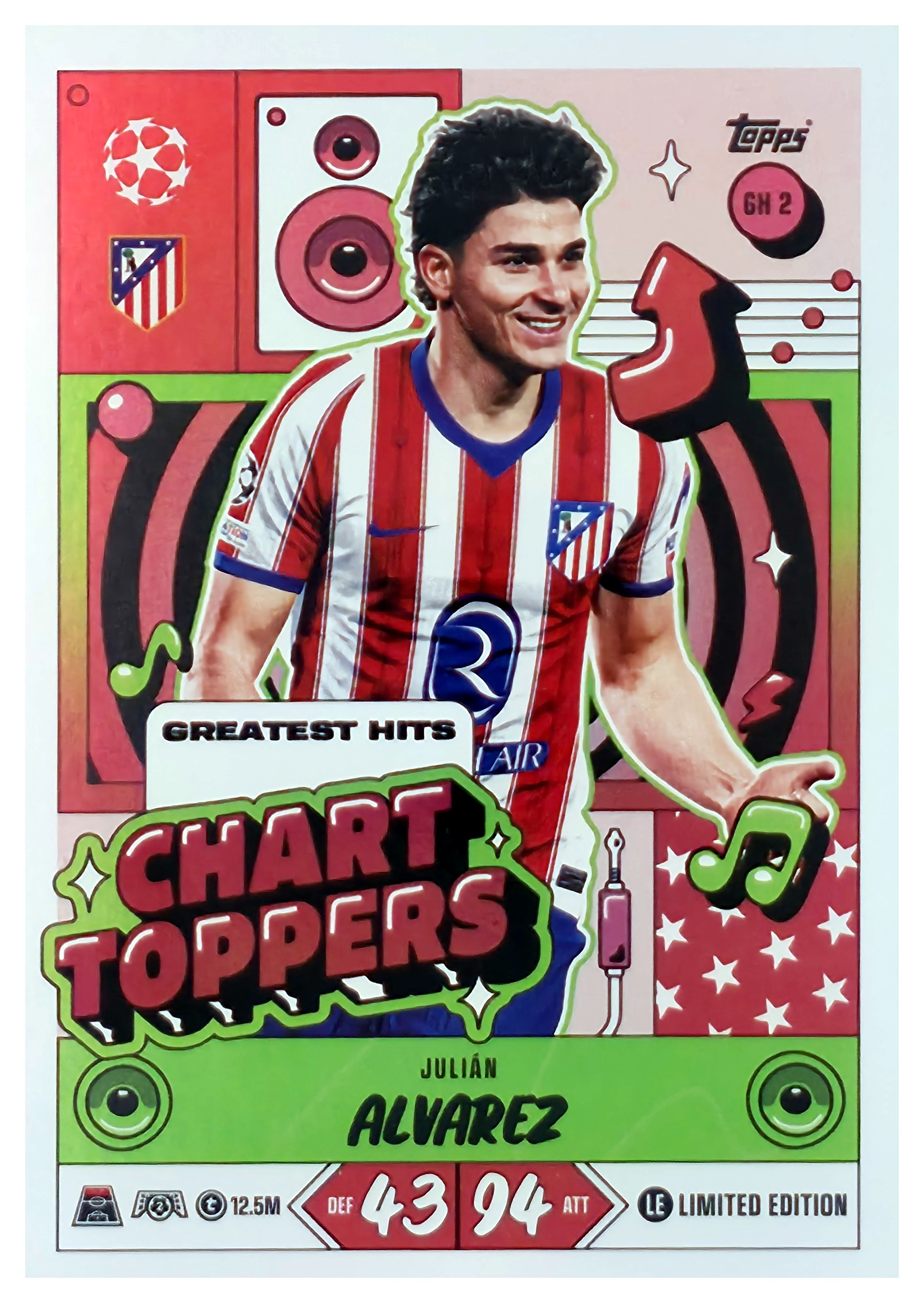 Julián Alvarez - Topps Match Attax UEFA Club Competitions Chart Toppers 2026-27, Nr. GH 2 (Art.-Nr. SG107451)