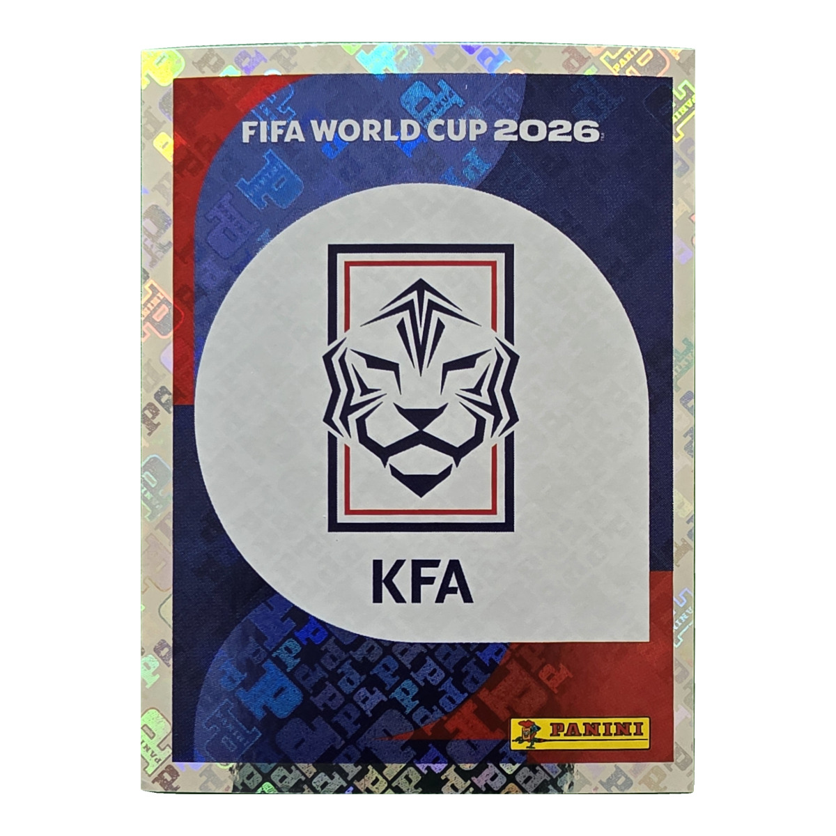 Emblem - Südkorea, FIFA WM 2026, Nr. KOR1 – Glitzer-Optik