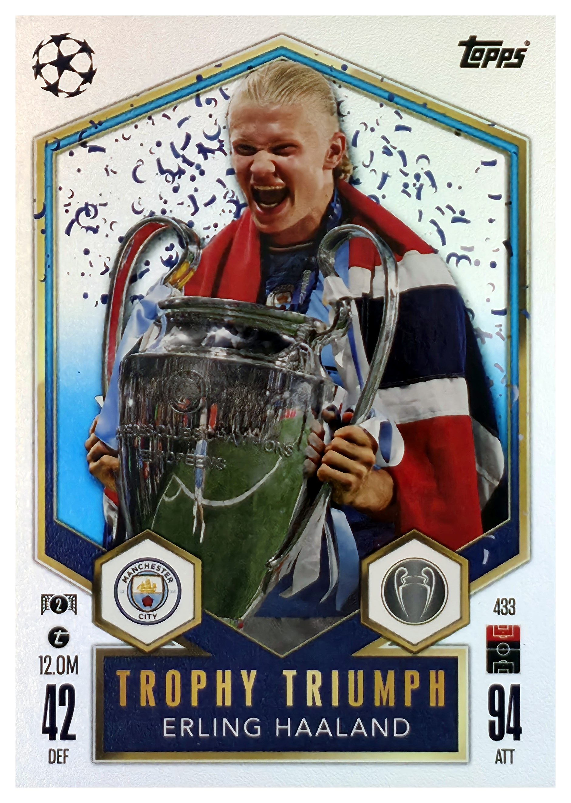 Erling Haaland - Topps Match Attax UEFA Club Competitions Trophy Triumph 2024-25, Nr. 433 (Art.-Nr. SG108130)