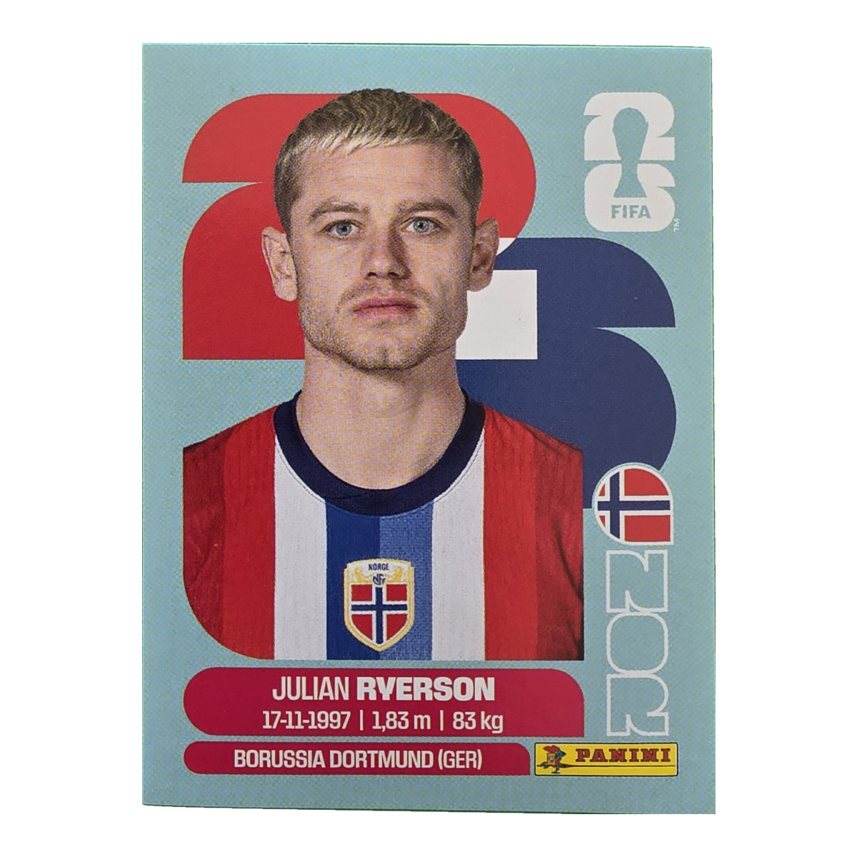 Julian Ryerson - Norwegen, FIFA WM 2026, Nr. NOR3