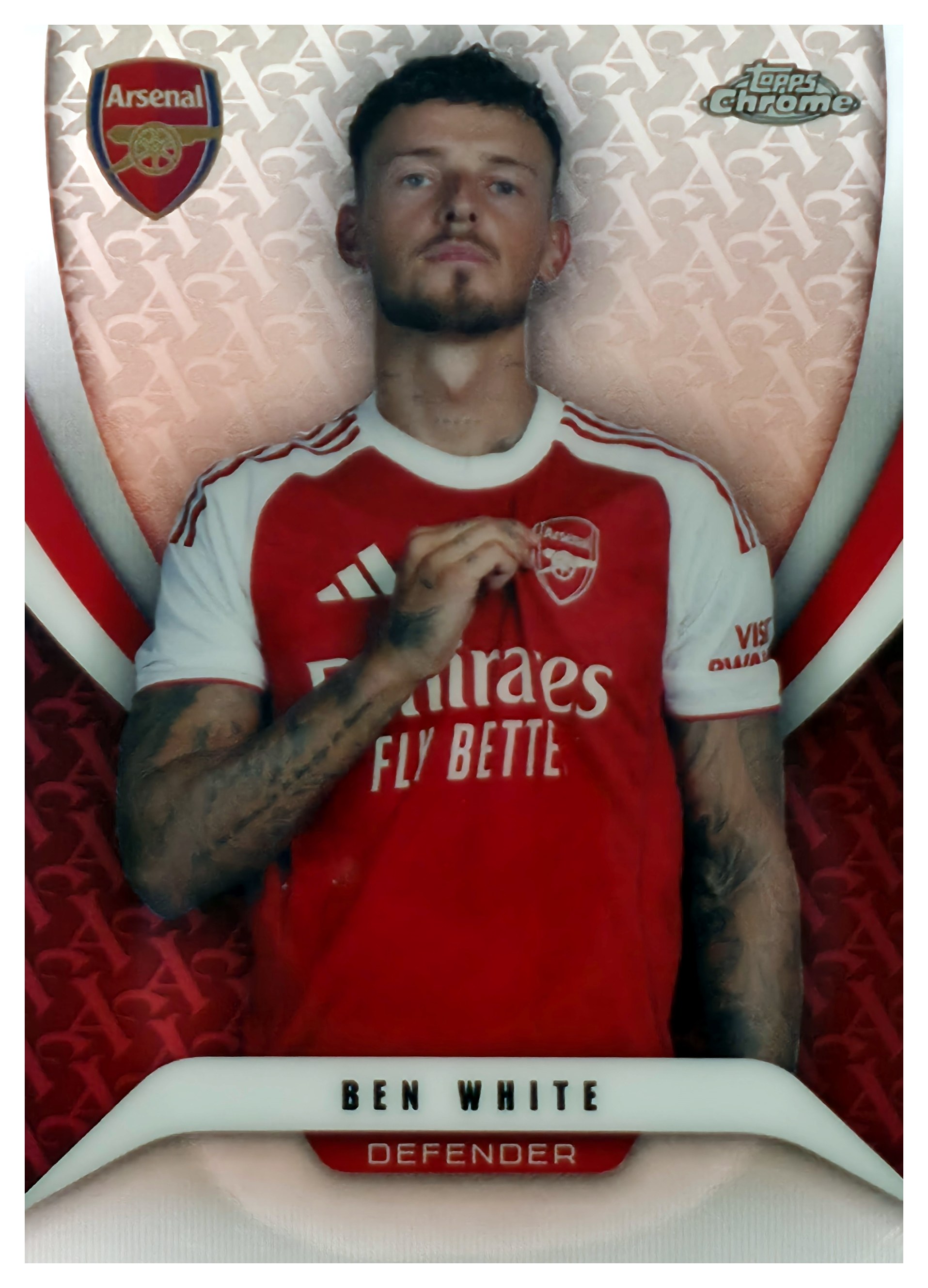 Ben White - Topps Chrome Arsenal Team Set Base Set 2025-26, Nr. 53 (Art.-Nr. SG110990)