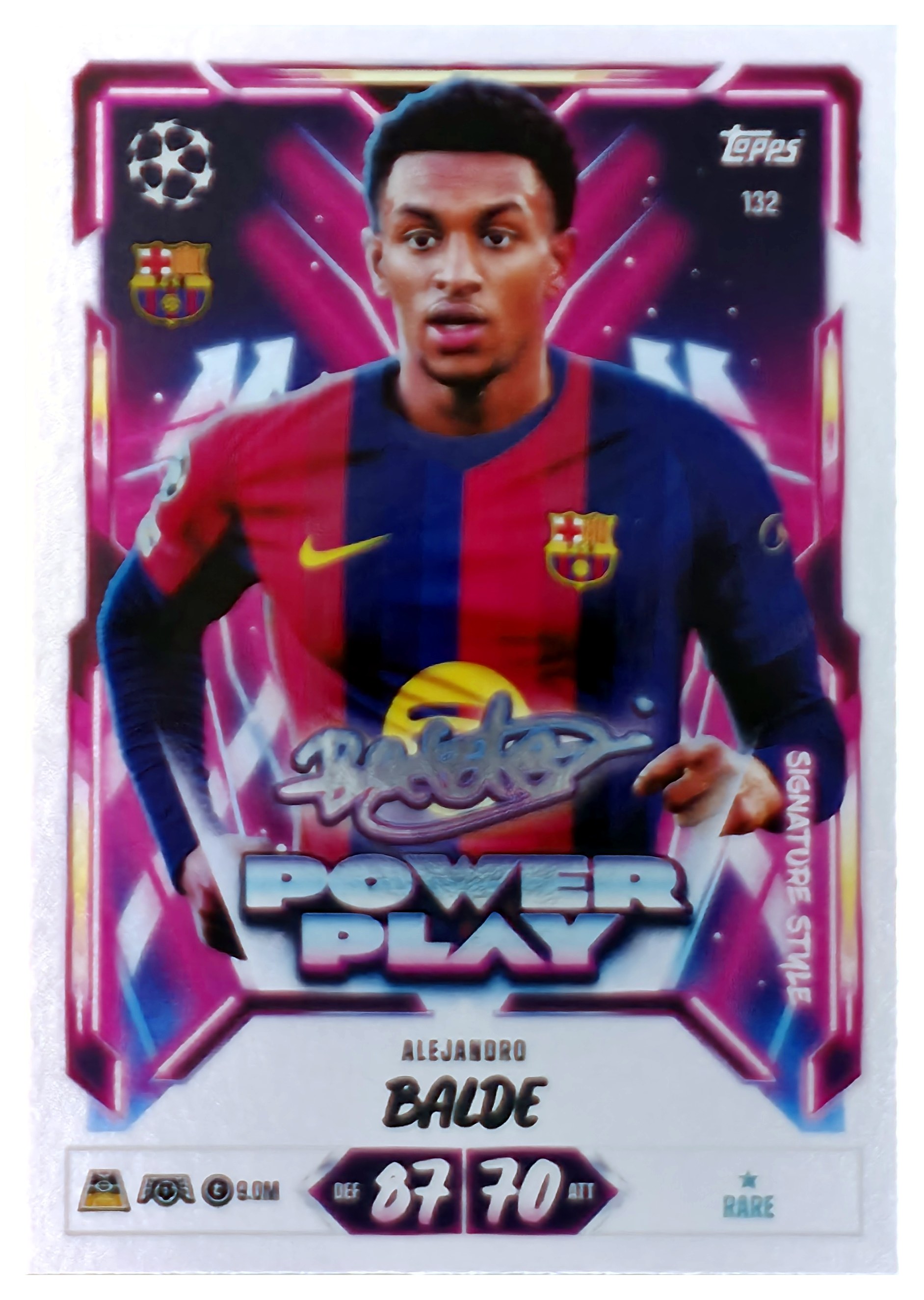 Alejandro Balde - Topps Match Attax UEFA Club Competitions Power Play Signature Style 2026-27, Nr. 132 (Art.-Nr. SG107547)