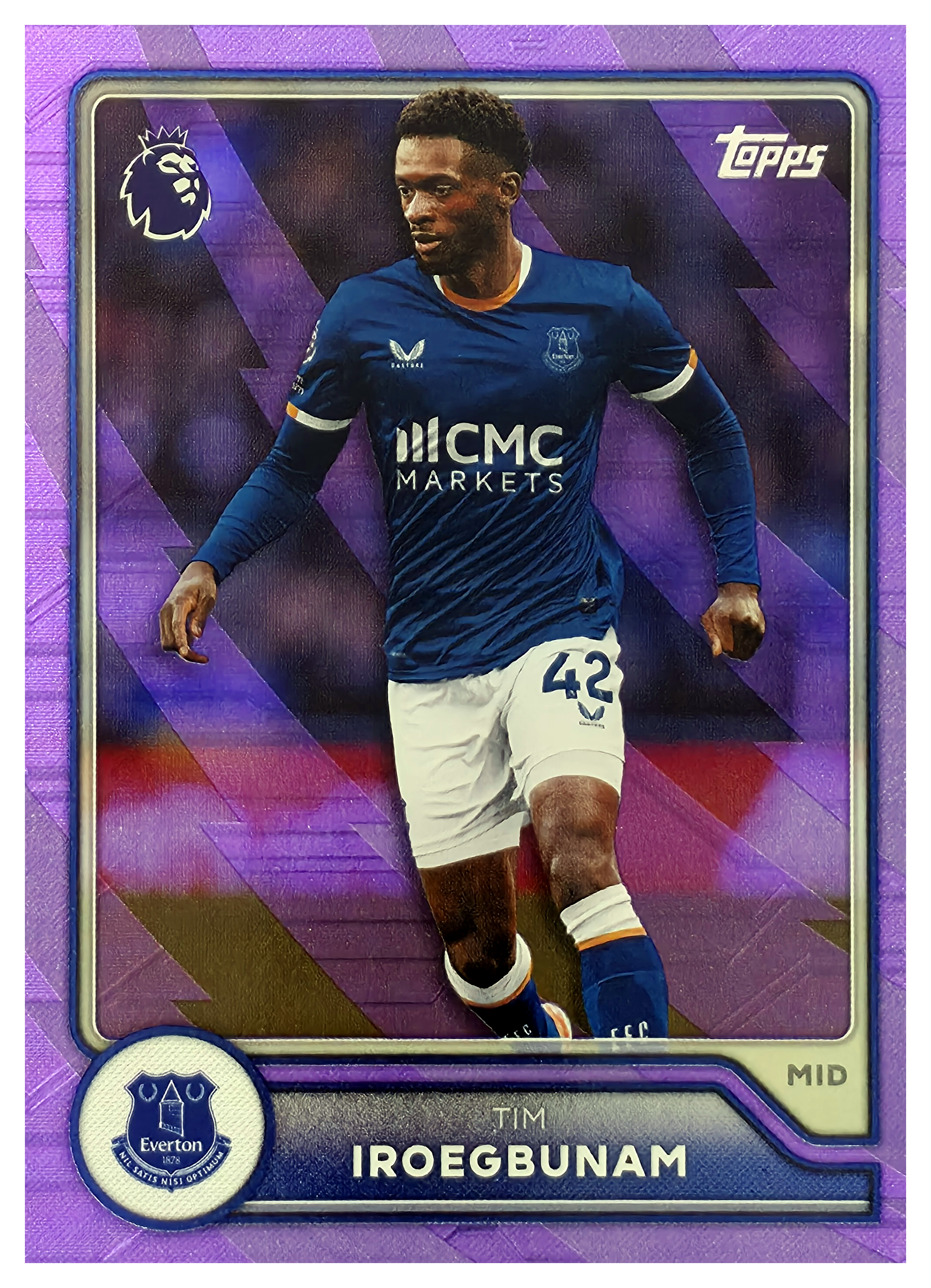 Tim Iroegbunam - Topps Flagship Premier League Base Set 2026-27, Nr. 125 – Purple Voltage Parallel (Art.-Nr. SG104791)