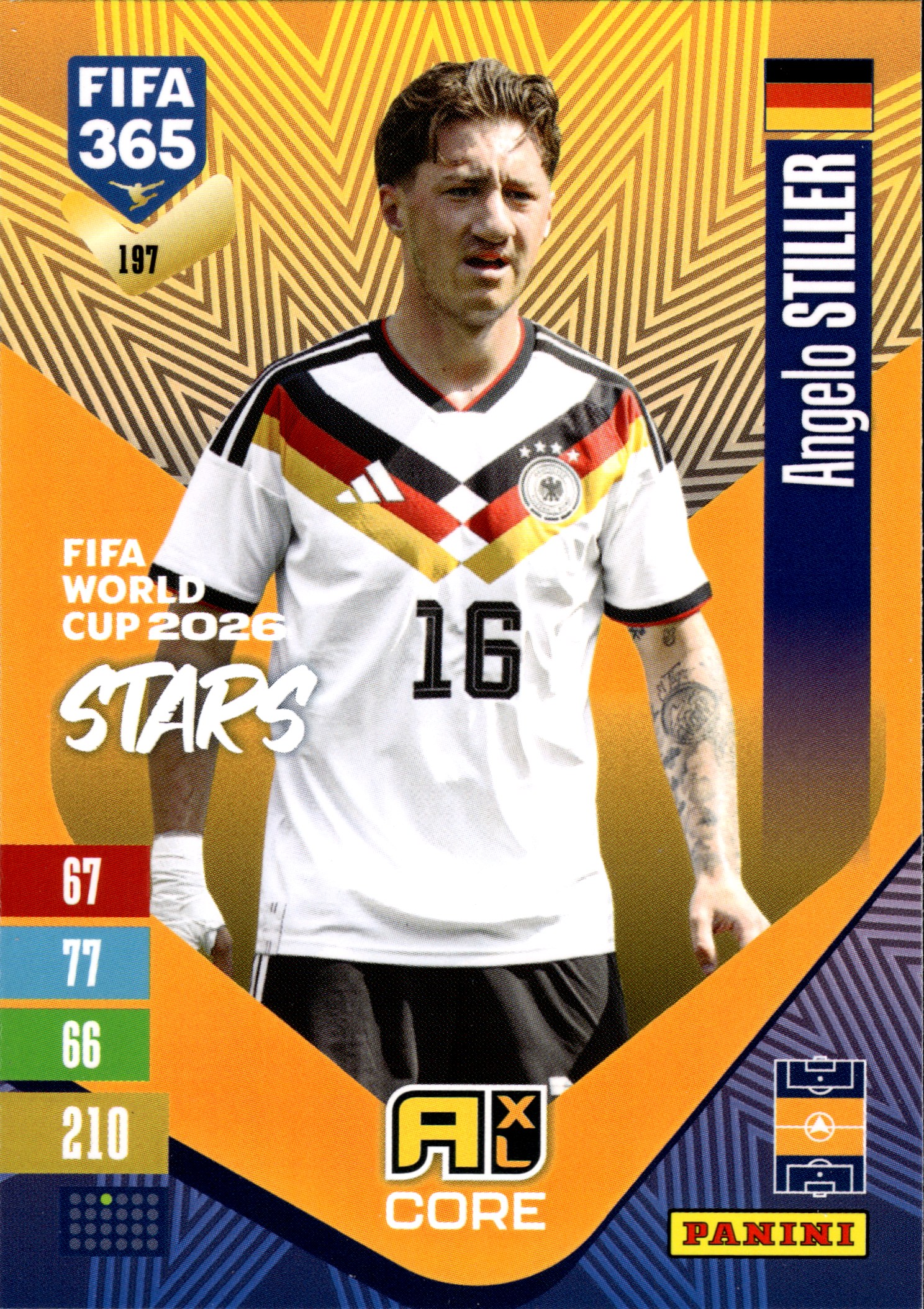Angelo Stiller - Panini Adrenalyn XL FIFA 365 FIFA World Cup 2026 Stars 2026-27, Nr. 197 (Art.-Nr. SG110262)