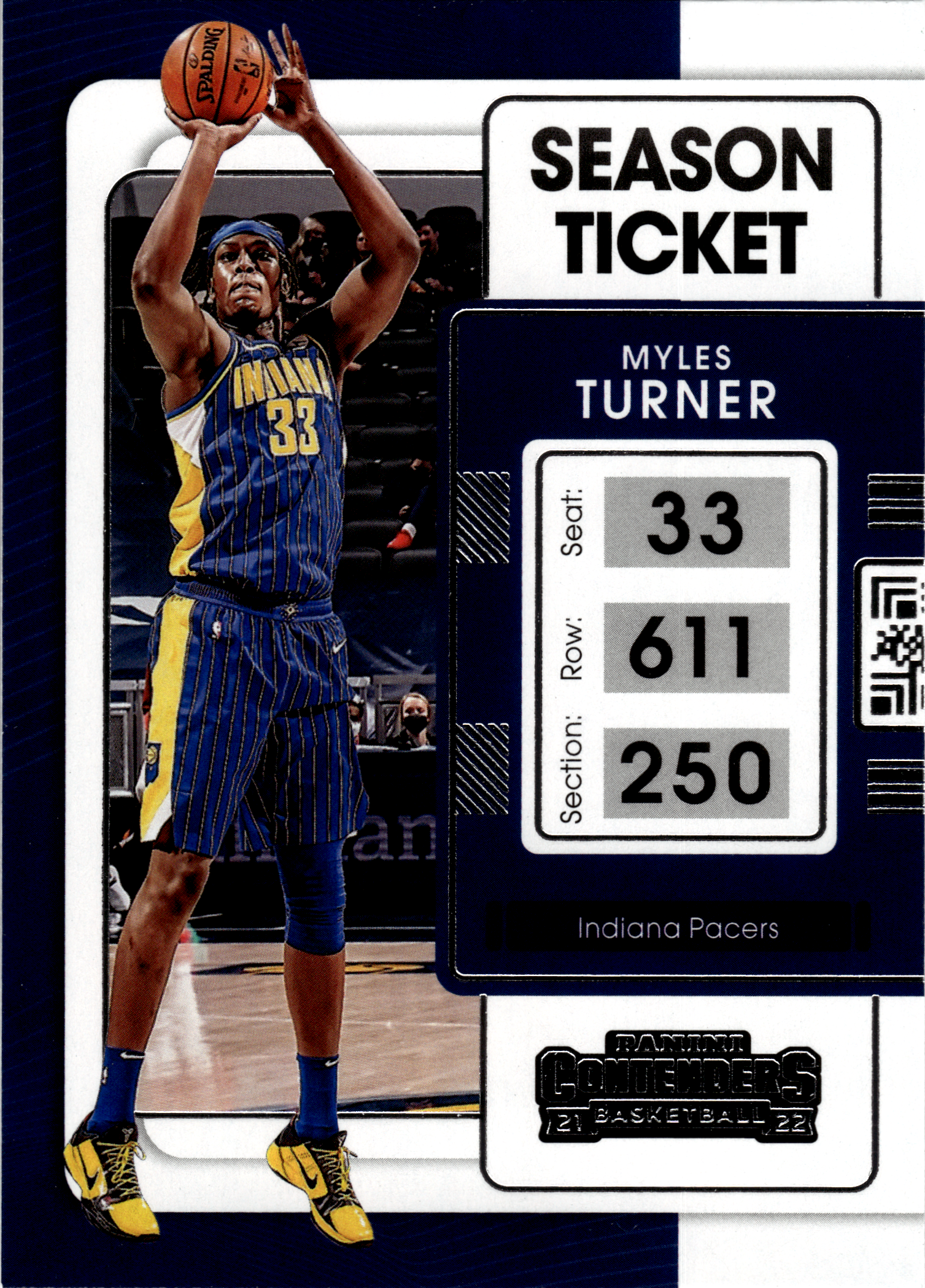Myles Turner - Panini Contenders Season Ticket 2021-22, Nr. 12 (Art.-Nr. SG103526)