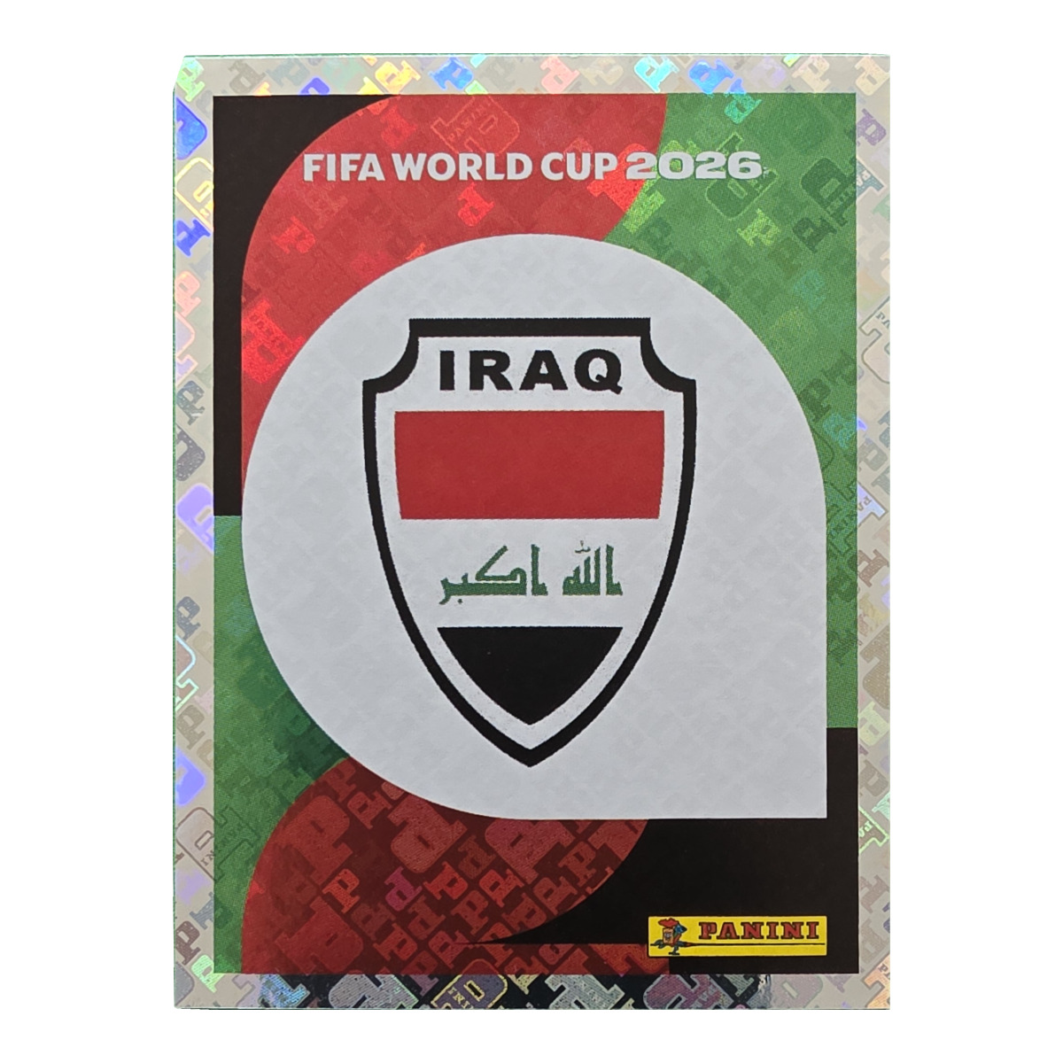 Emblem - Irak, FIFA WM 2026, Nr. IRQ1 – Glitzer-Optik