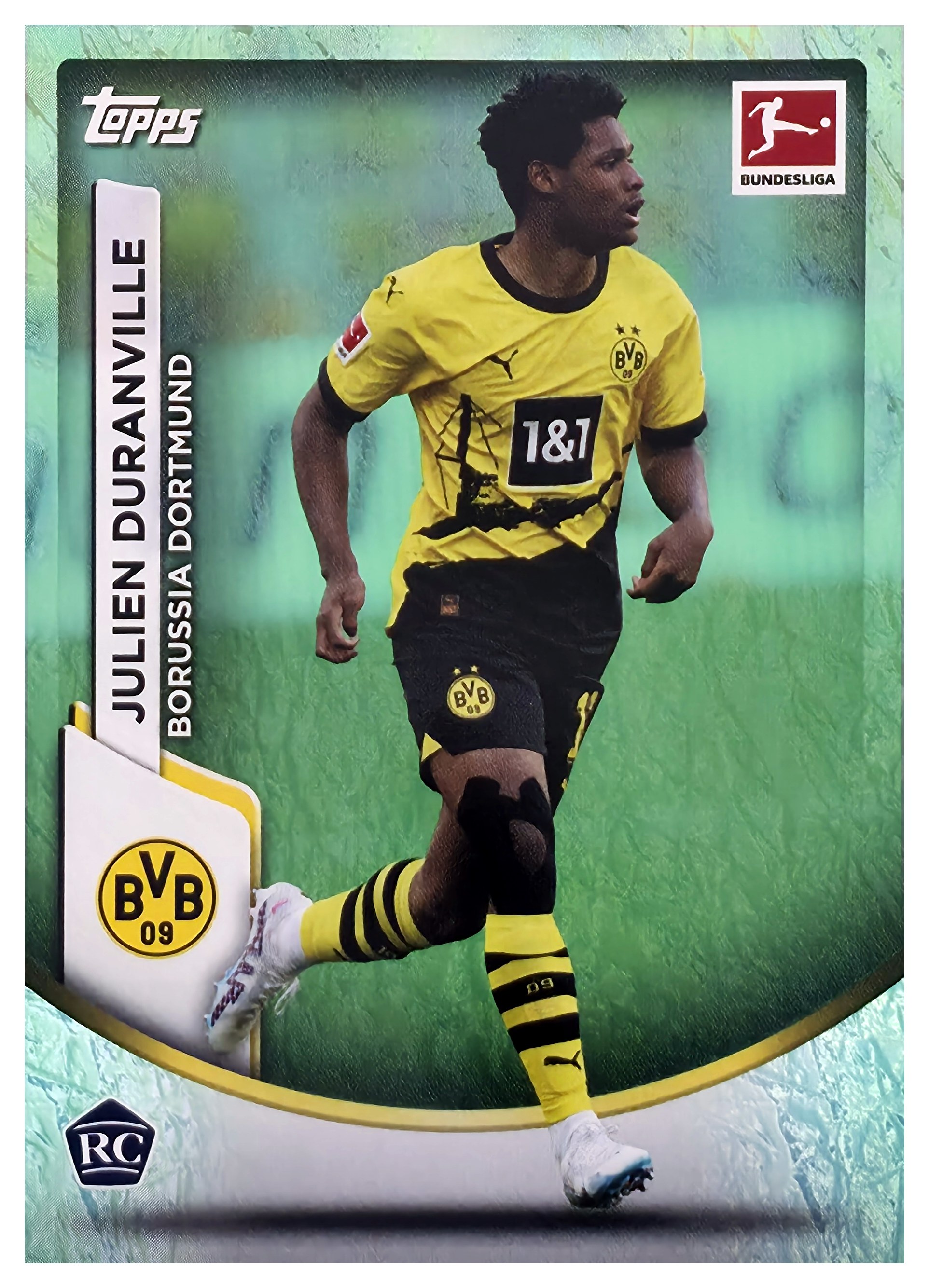 Julien Duranville - Topps Chrome Bundesliga Base Set 2023-24, Nr. 26 – Rookie Card (Art.-Nr. SG109295)