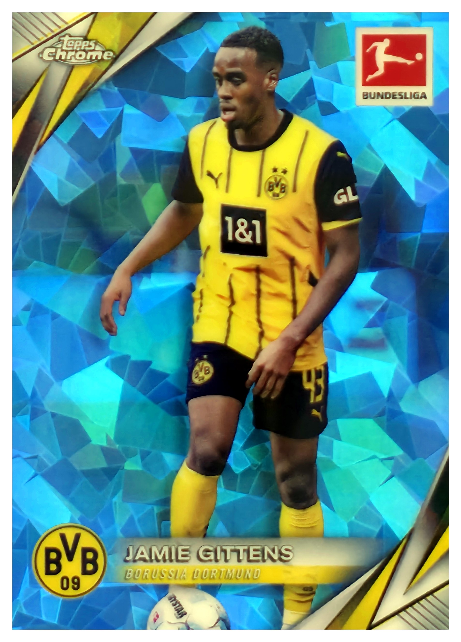 Jamie Gittens - Topps Chrome Sapphire Bundesliga Base Set 2024-25, Nr. 26 (Art.-Nr. SG108054)