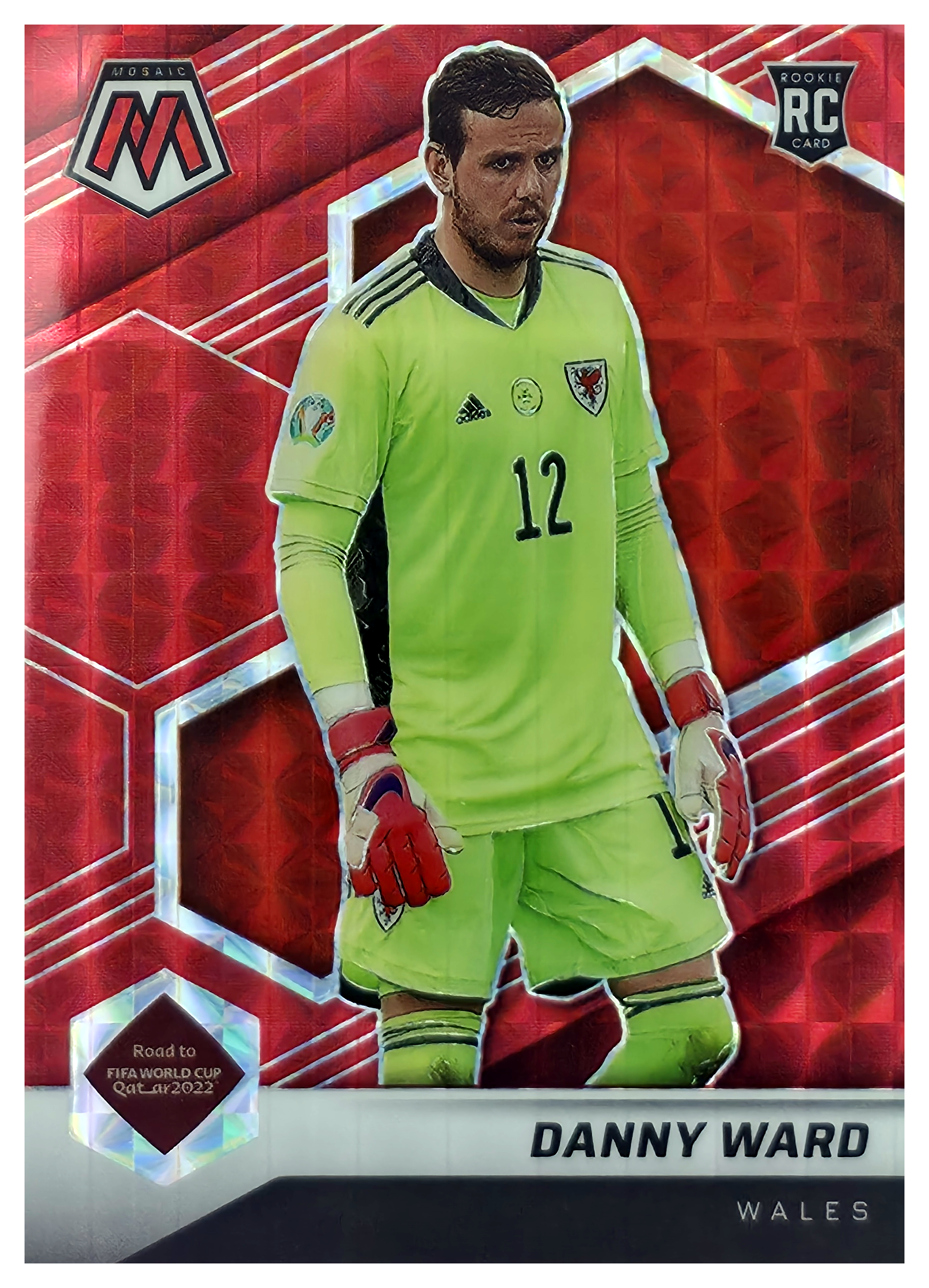 Danny Ward - Panini Mosaic FIFA Road to World Cup Base Set 2021-22, Nr. 81 – Rookie Card, Mosaic Red (Art.-Nr. SG106015)