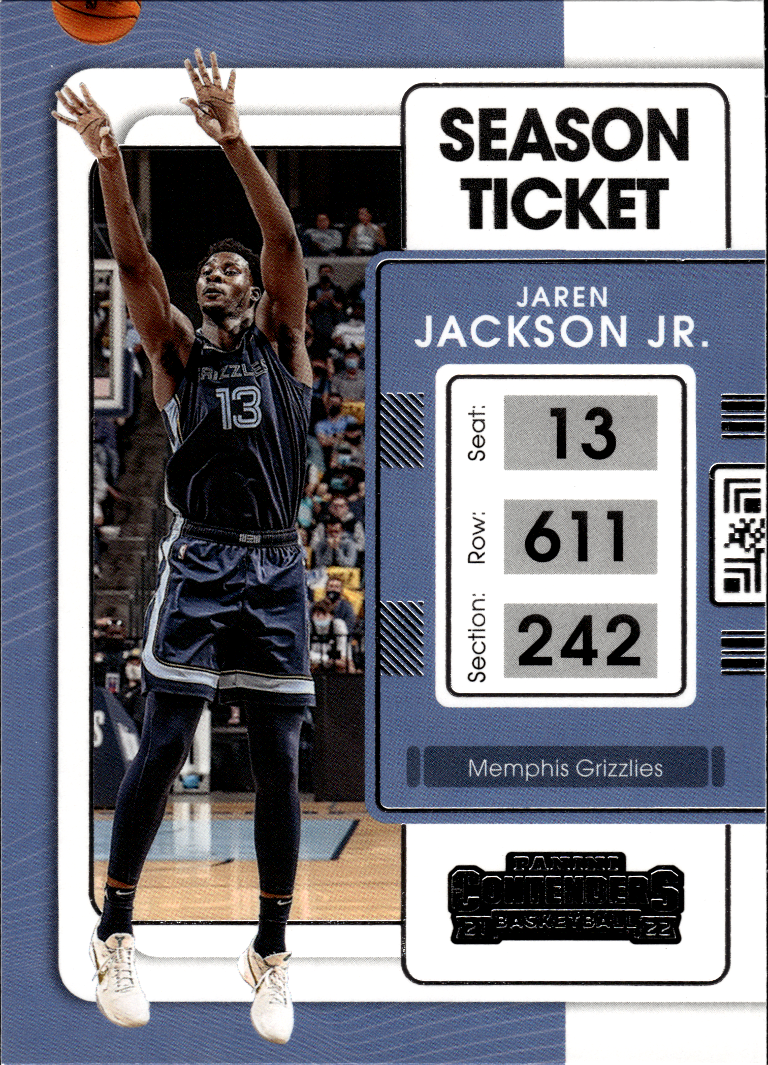 Jaren Jackson Jr. - Panini Contenders Season Ticket 2021-22, Nr. 13 (Art.-Nr. SG103736)