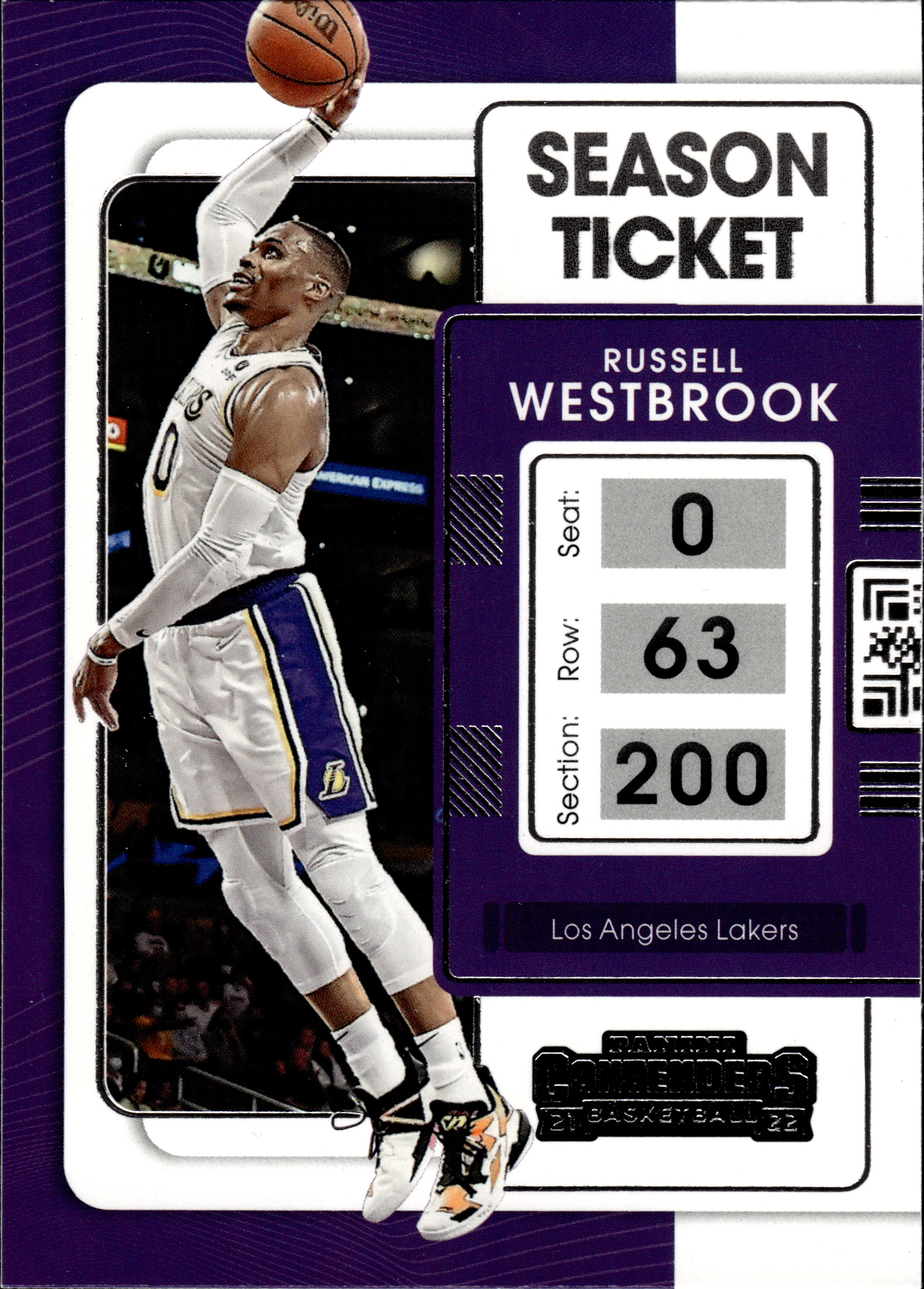 Russell Westbrook - Panini Contenders Season Ticket 2021-22, Nr. 52 (Art.-Nr. SG103667)