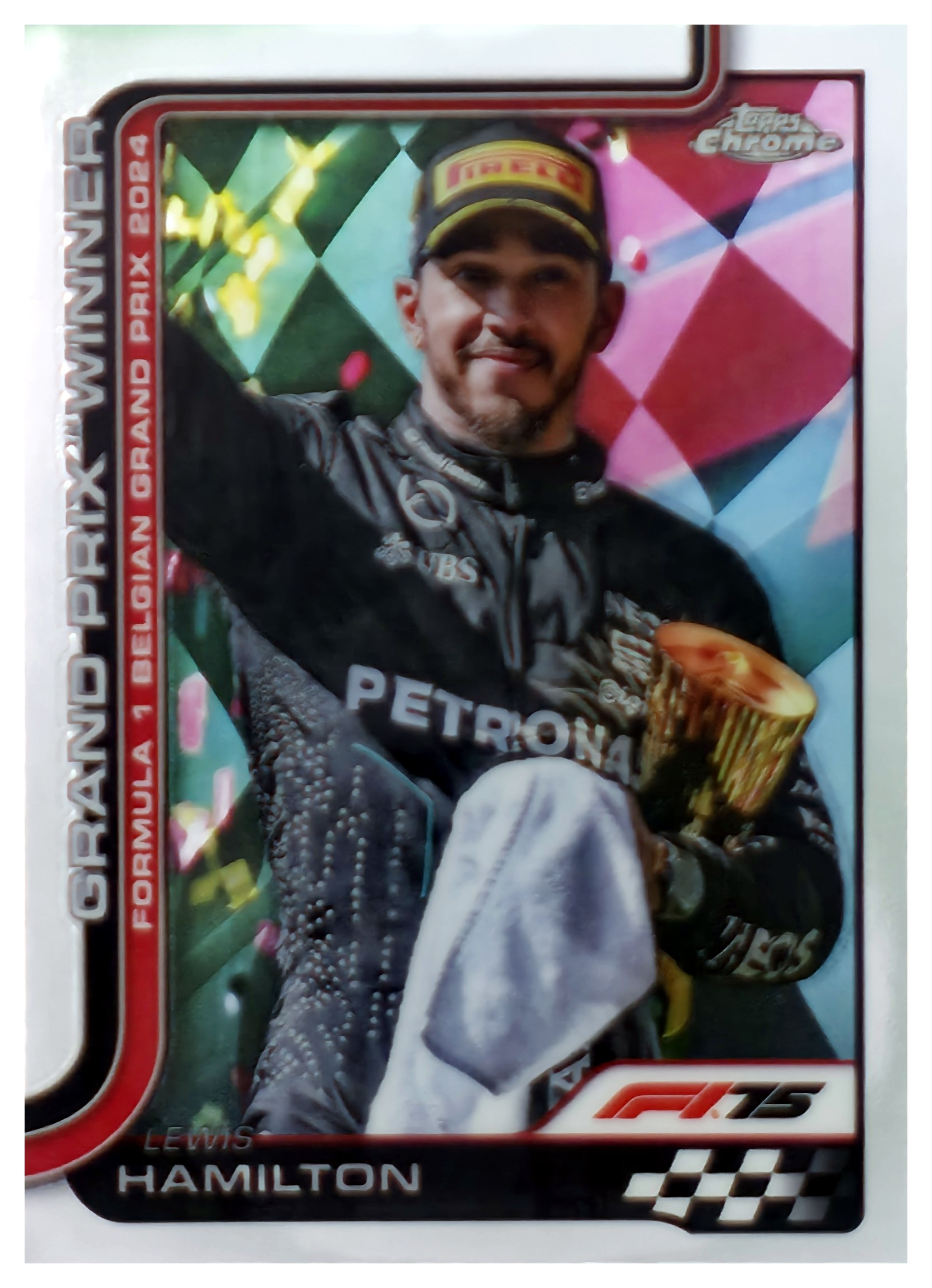 Lewis Hamilton - Topps Chrome Formula 1 Grand Prix Winner 2025, Nr. 106 (Art.-Nr. SG108994)