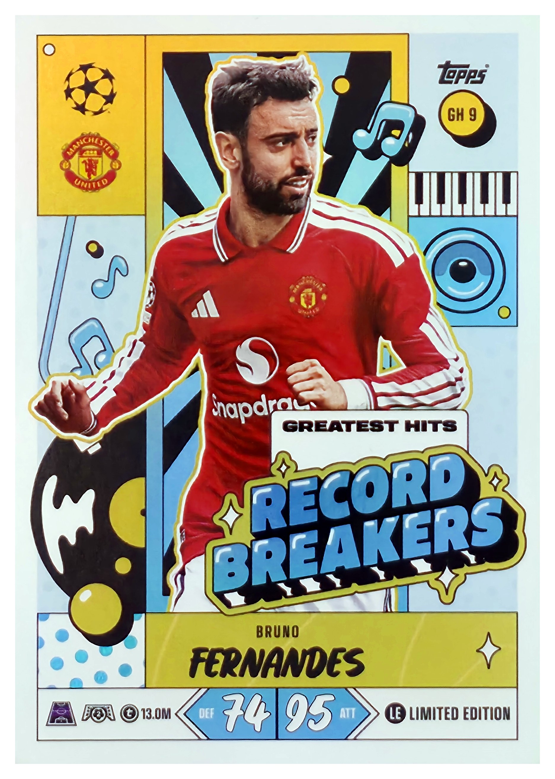 Bruno Fernandes - Topps Match Attax UEFA Club Competitions Record Breakers 2026-27, Nr. GH 9 (Art.-Nr. SG107444)