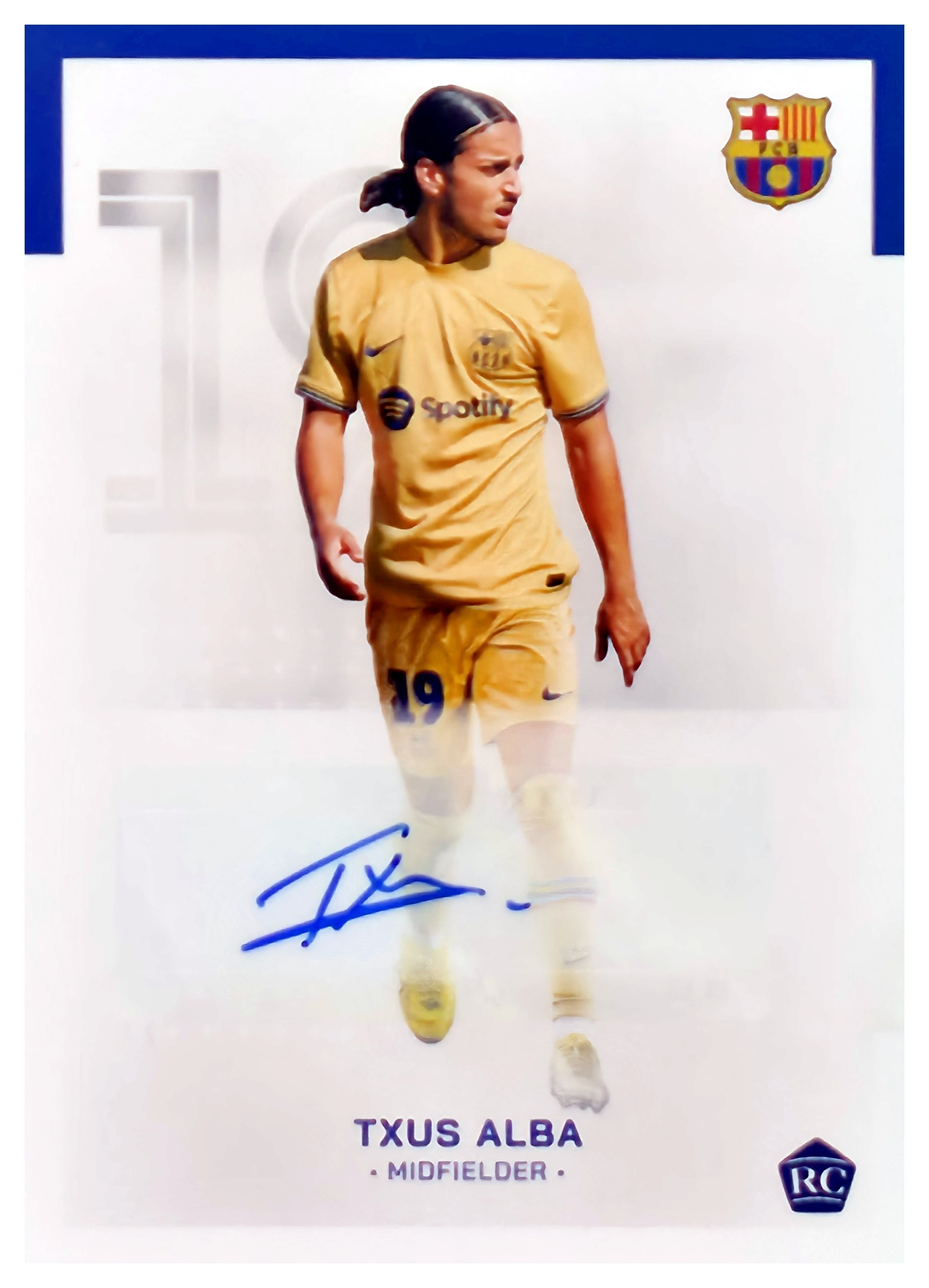 Txus Alba - Topps FC Barcelona Team Set Autographs 2022-23, Nr. AU-TA – Rookie Card, Autogramm (Art.-Nr. SG108728)