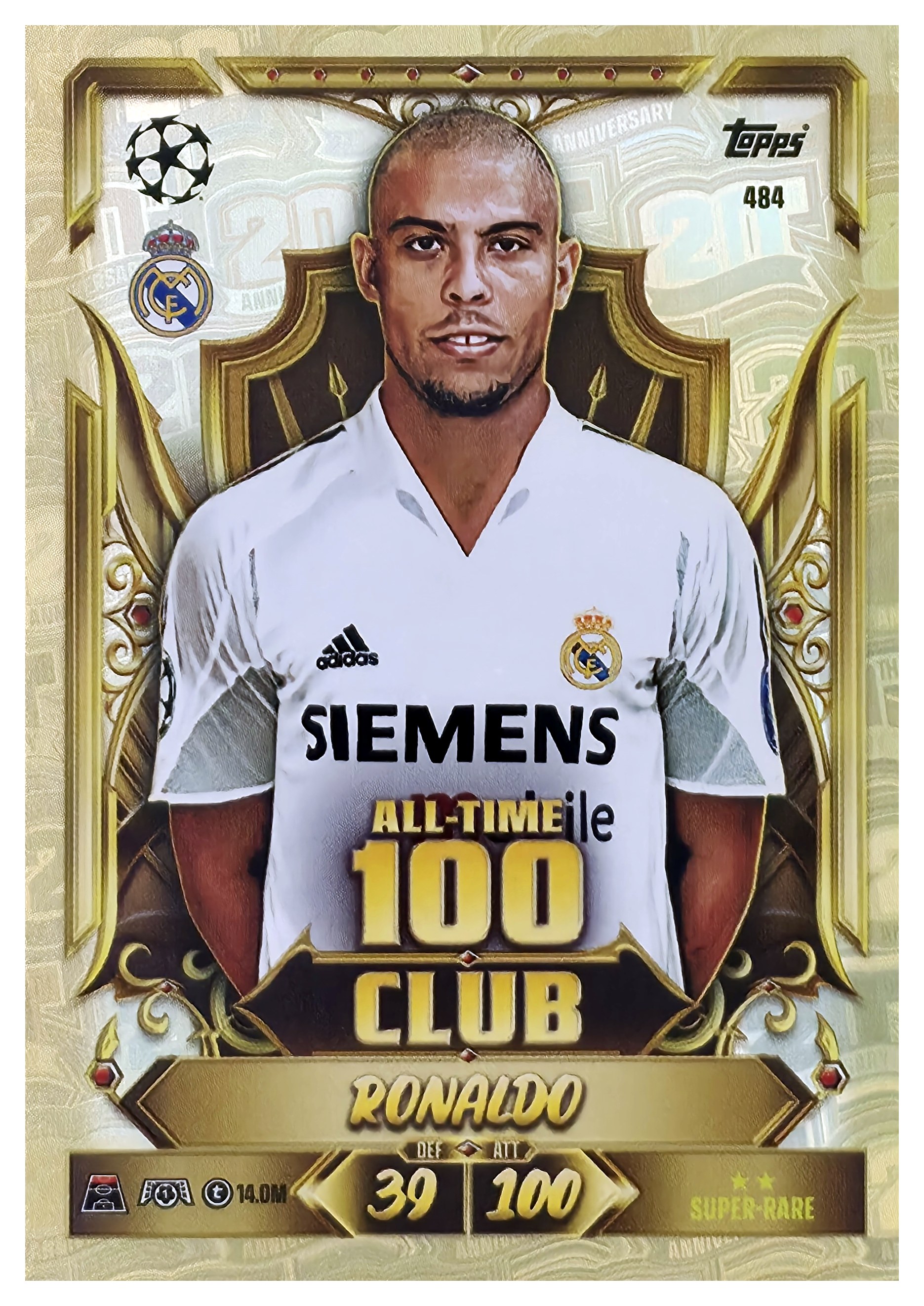 Ronaldo - Topps Match Attax UEFA Club Competitions All-Time 100 Club 2026-27, Nr. 484 (Art.-Nr. SG107420)