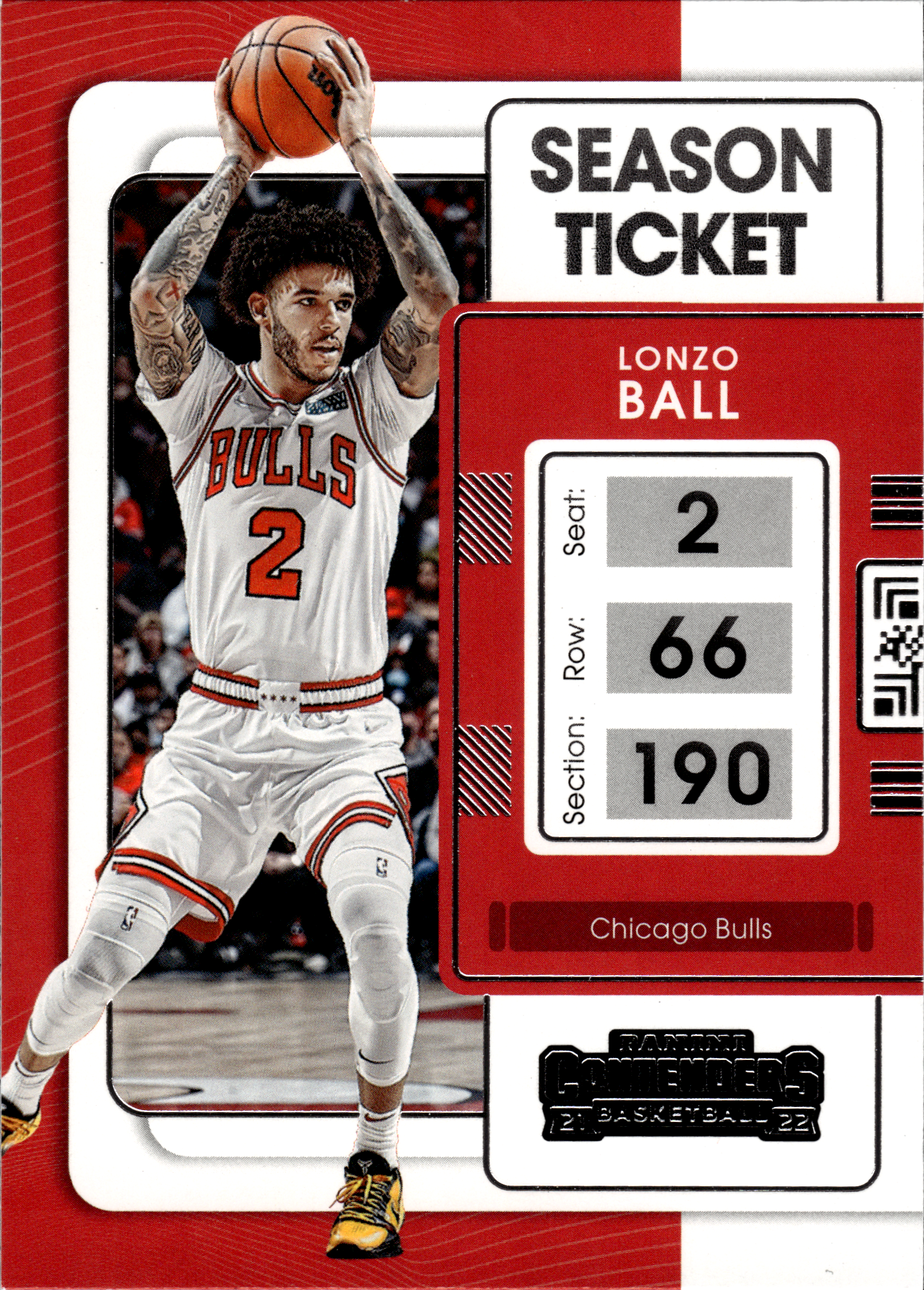 Lonzo Ball - Panini Contenders Season Ticket 2021-22, Nr. 36 (Art.-Nr. SG103590)