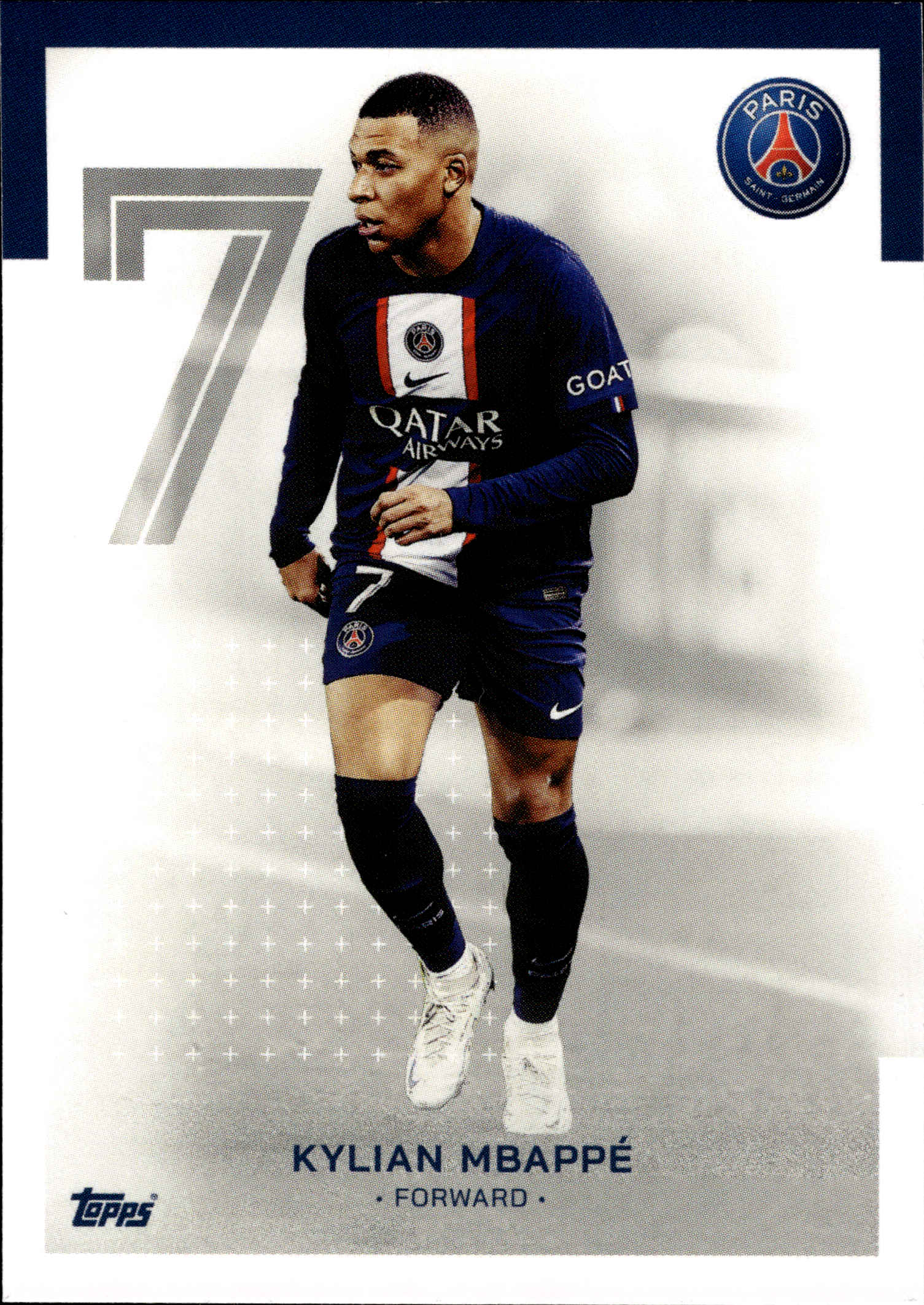 Kylian Mbappé - Topps Paris Saint-Germain Official Team Set 2023-24, Nr. 17 (Art.-Nr. SG102973)