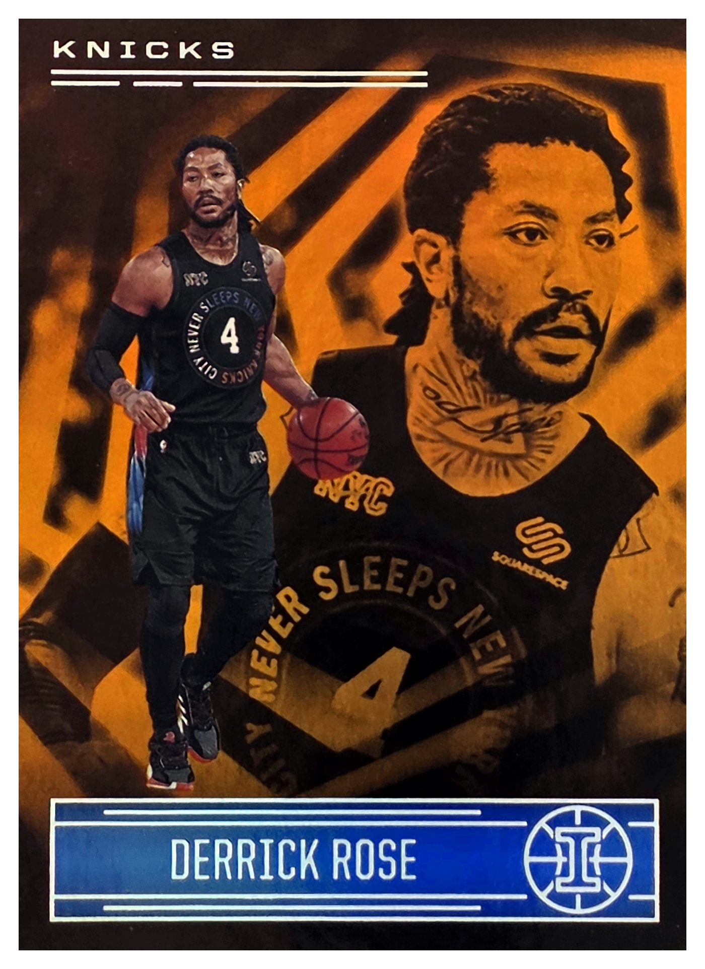 Derrick Rose - Panini Illusions Base Set 2020-21, Nr. 138 – Trophy Collection Orange (Art.-Nr. SG104517)