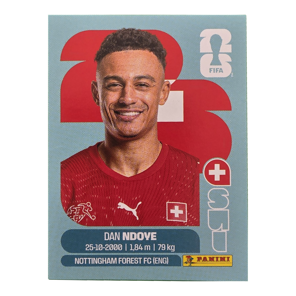 Dan Ndoye - Schweiz, FIFA WM 2026, Nr. SUI19