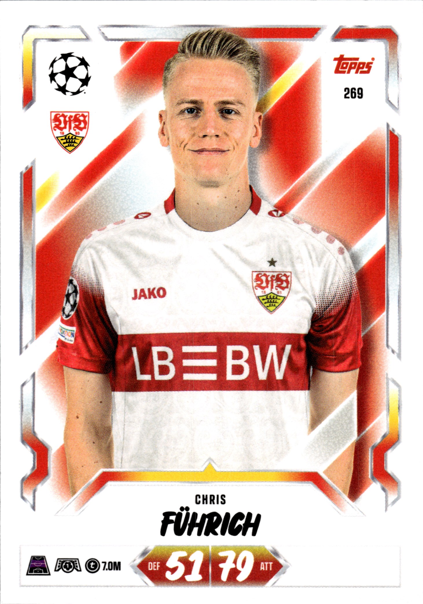 Chris Führich - Topps Match Attax UEFA Club Competitions Base Set 2026-27, Nr. 269 (Art.-Nr. SG107374)