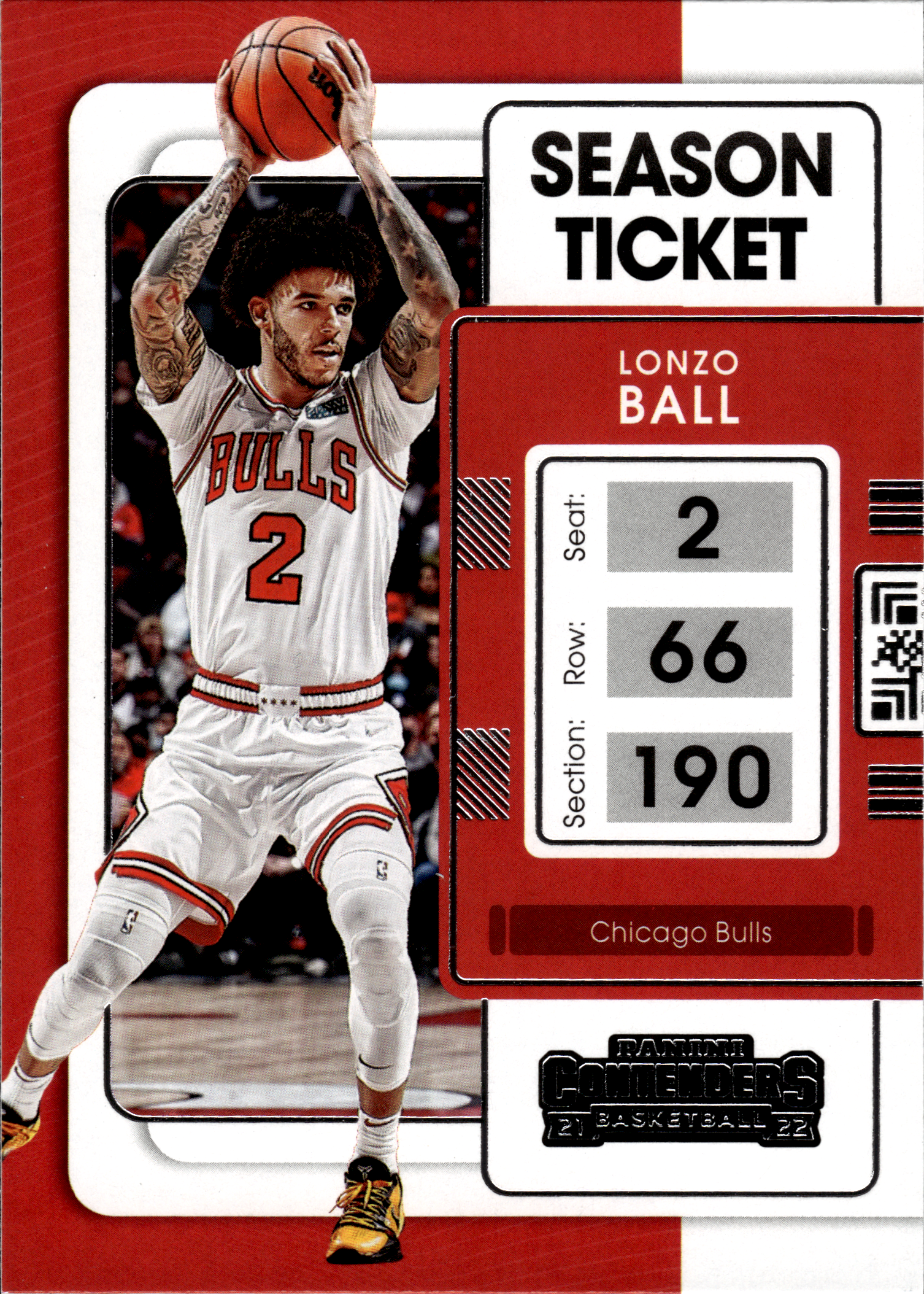 Lonzo Ball - Panini Contenders Season Ticket 2021-22, Nr. 36 (Art.-Nr. SG103717)