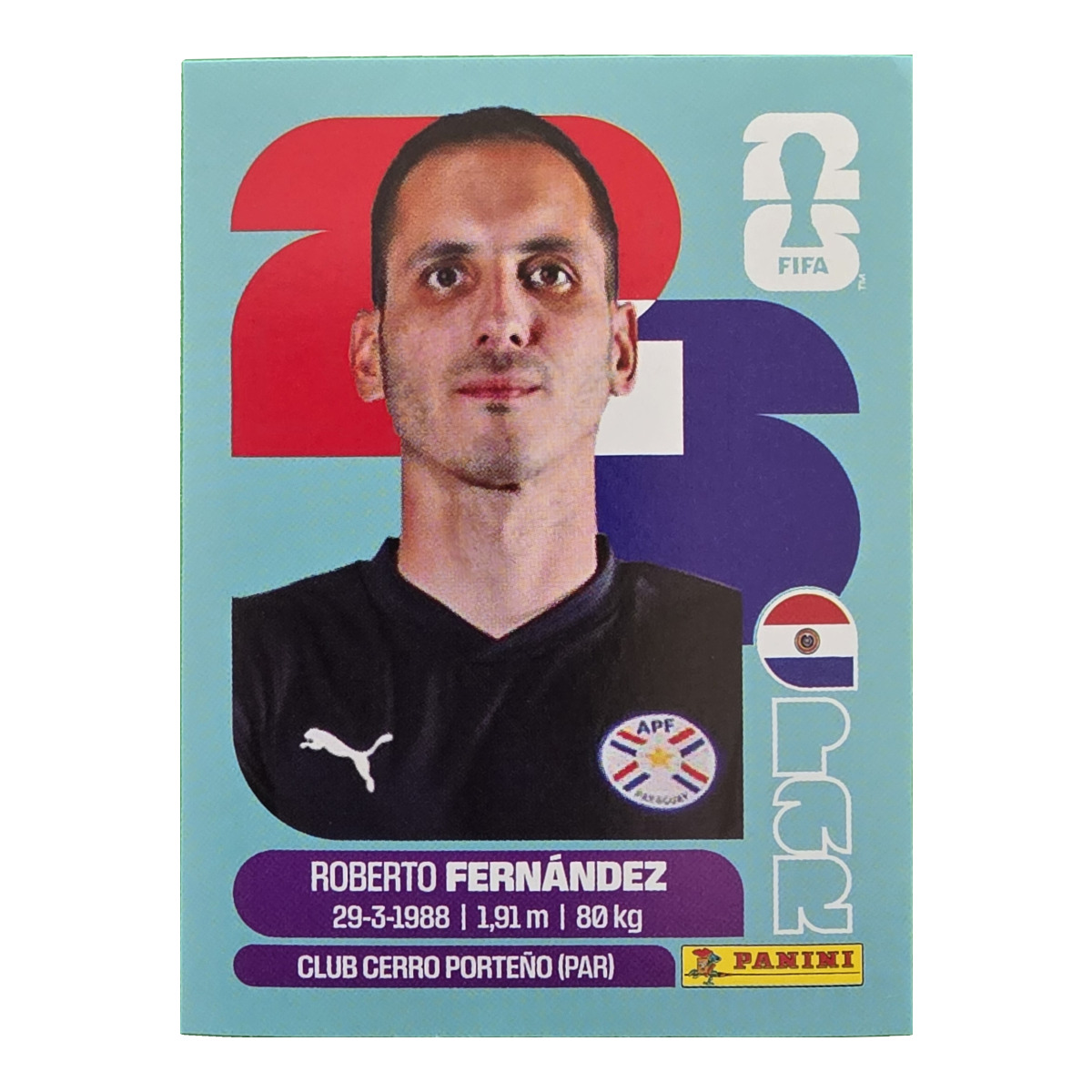 Roberto Fernandez - Paraguay, FIFA WM 2026, Nr. PAR2