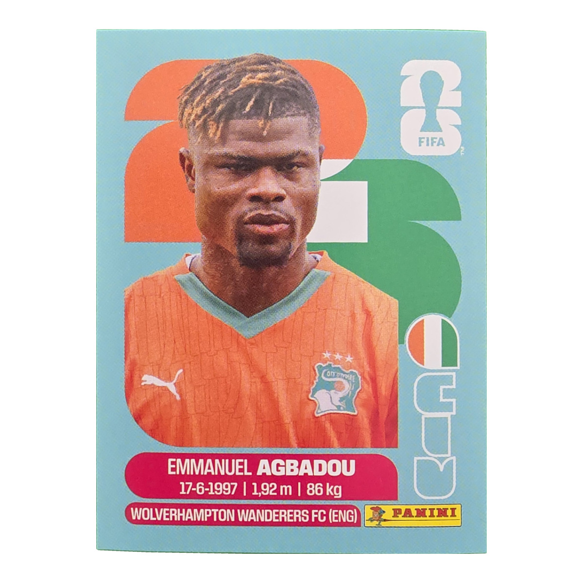 Emmanuel Agbadou - Elfenbeinküste, FIFA WM 2026, Nr. CIV8