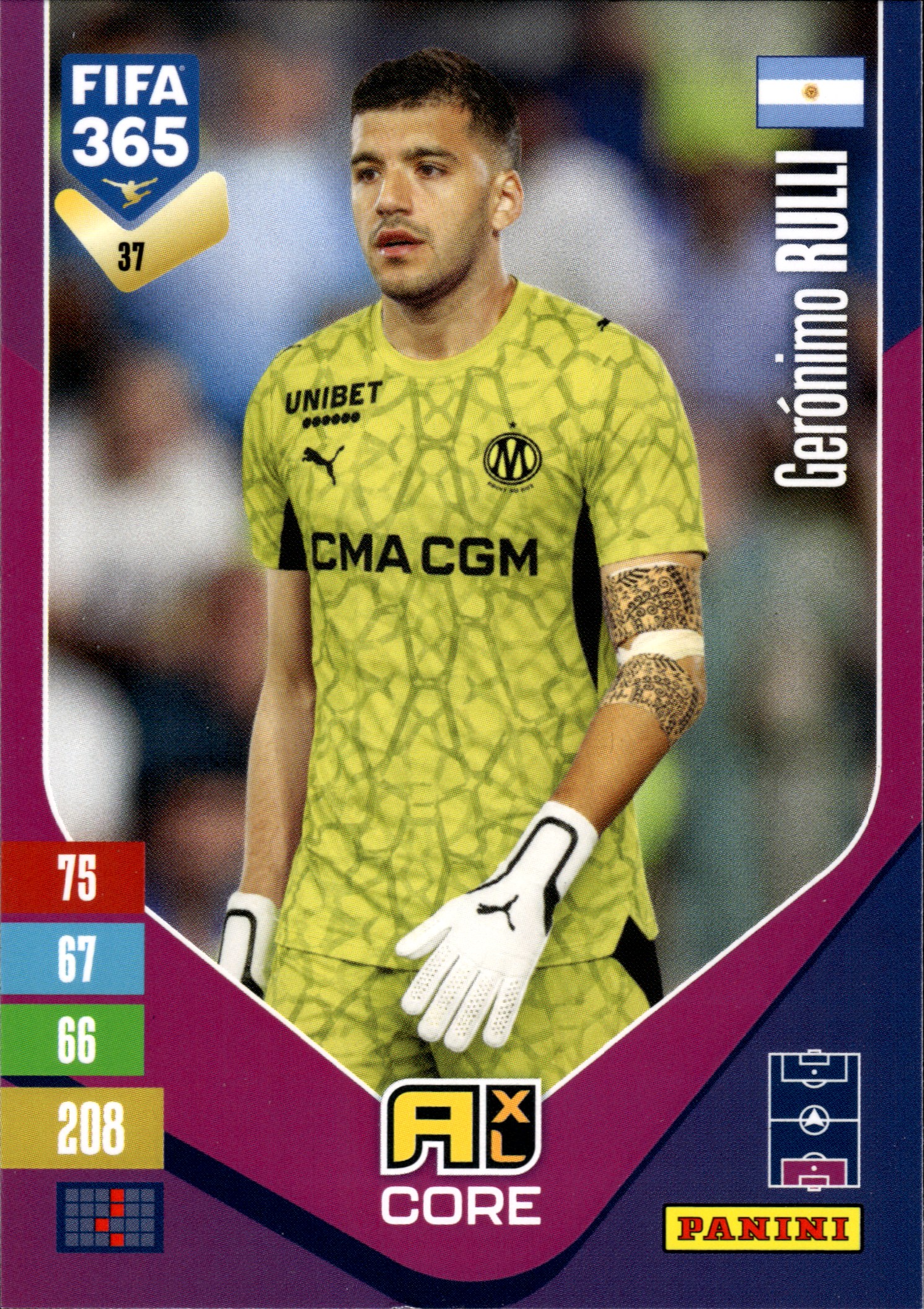 Gerónimo Rulli - Panini Adrenalyn XL FIFA 365 Base Set 2026-27, Nr. 37 (Art.-Nr. SG110225)