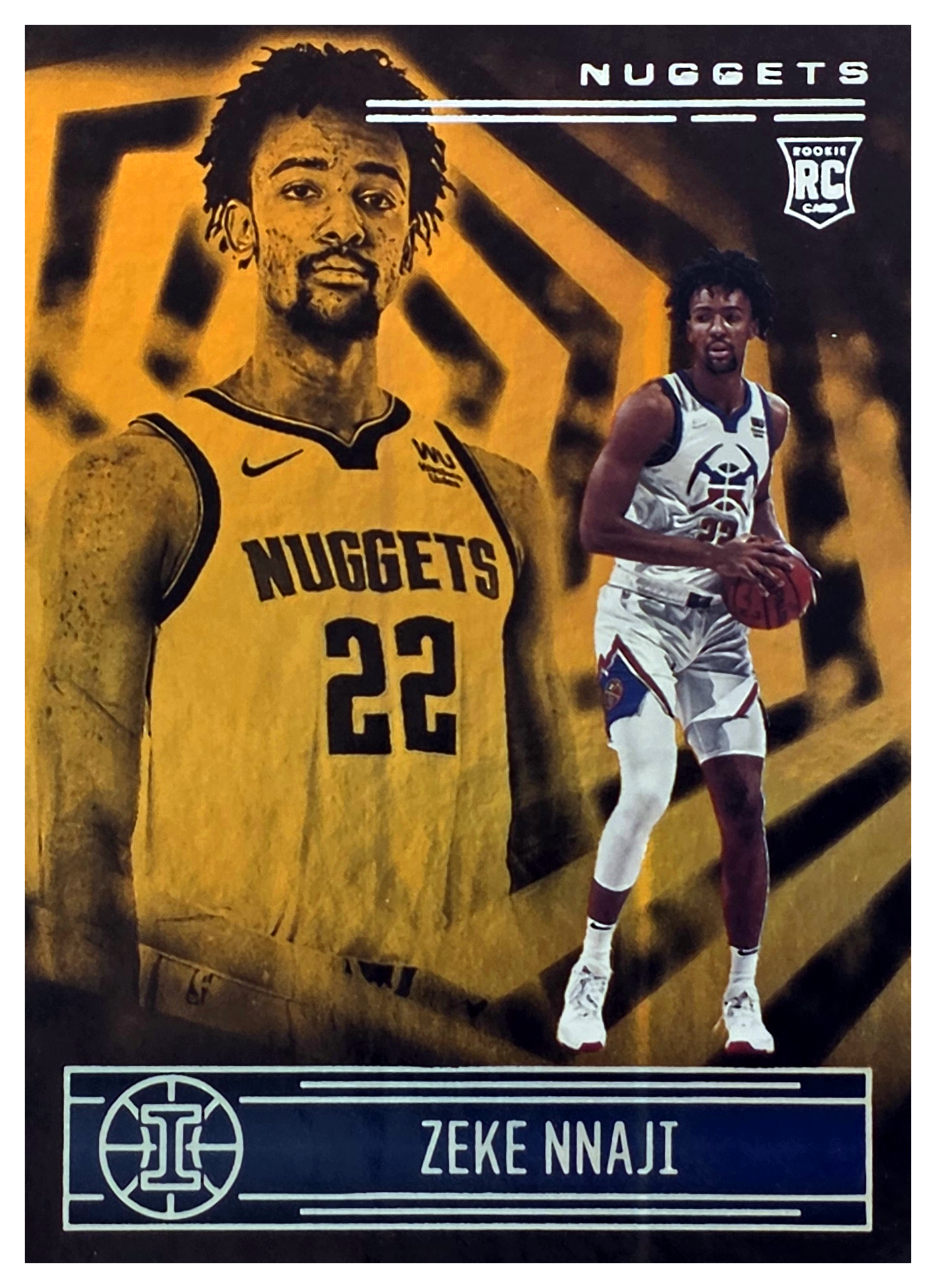 Zeke Nnaji - Panini Illusions Base Set 2020-21, Nr. 183 – Rookie Card, Trophy Collection Orange (Art.-Nr. SG104515)