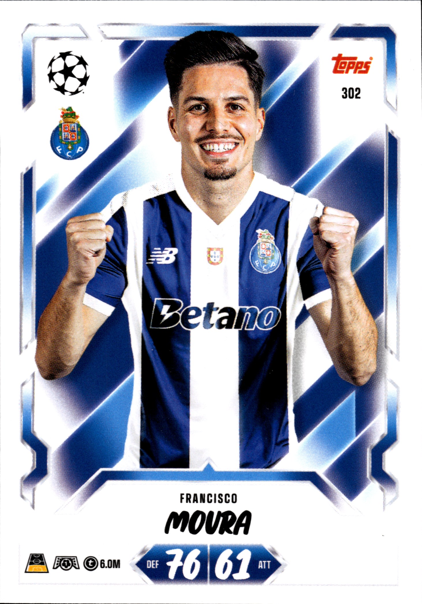 Francisco Moura - Topps Match Attax UEFA Club Competitions Base Set 2026-27, Nr. 302 (Art.-Nr. SG107056)