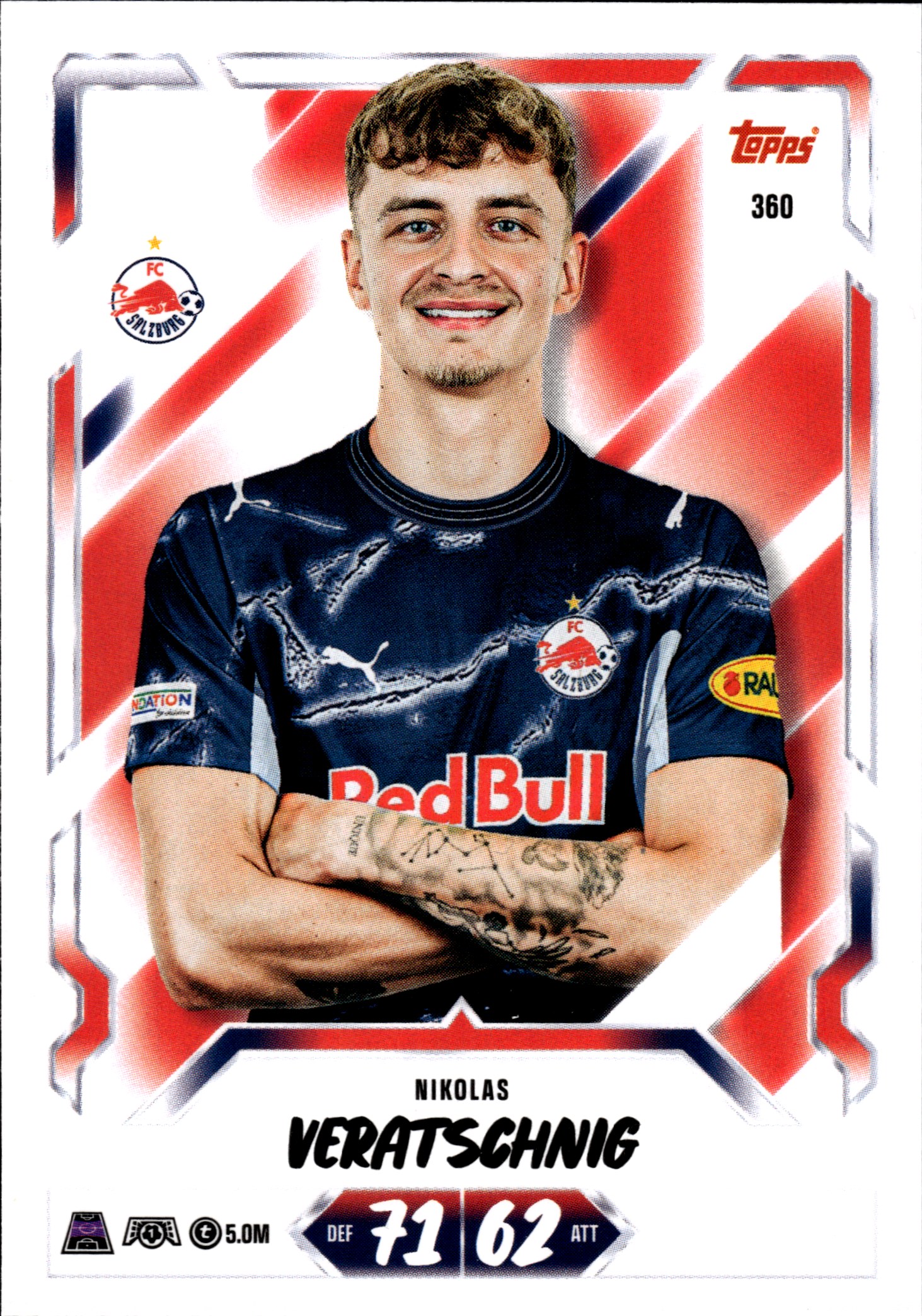 Nikolas Veratschnig - Topps Match Attax UEFA Club Competitions Base Set 2026-27, Nr. 360