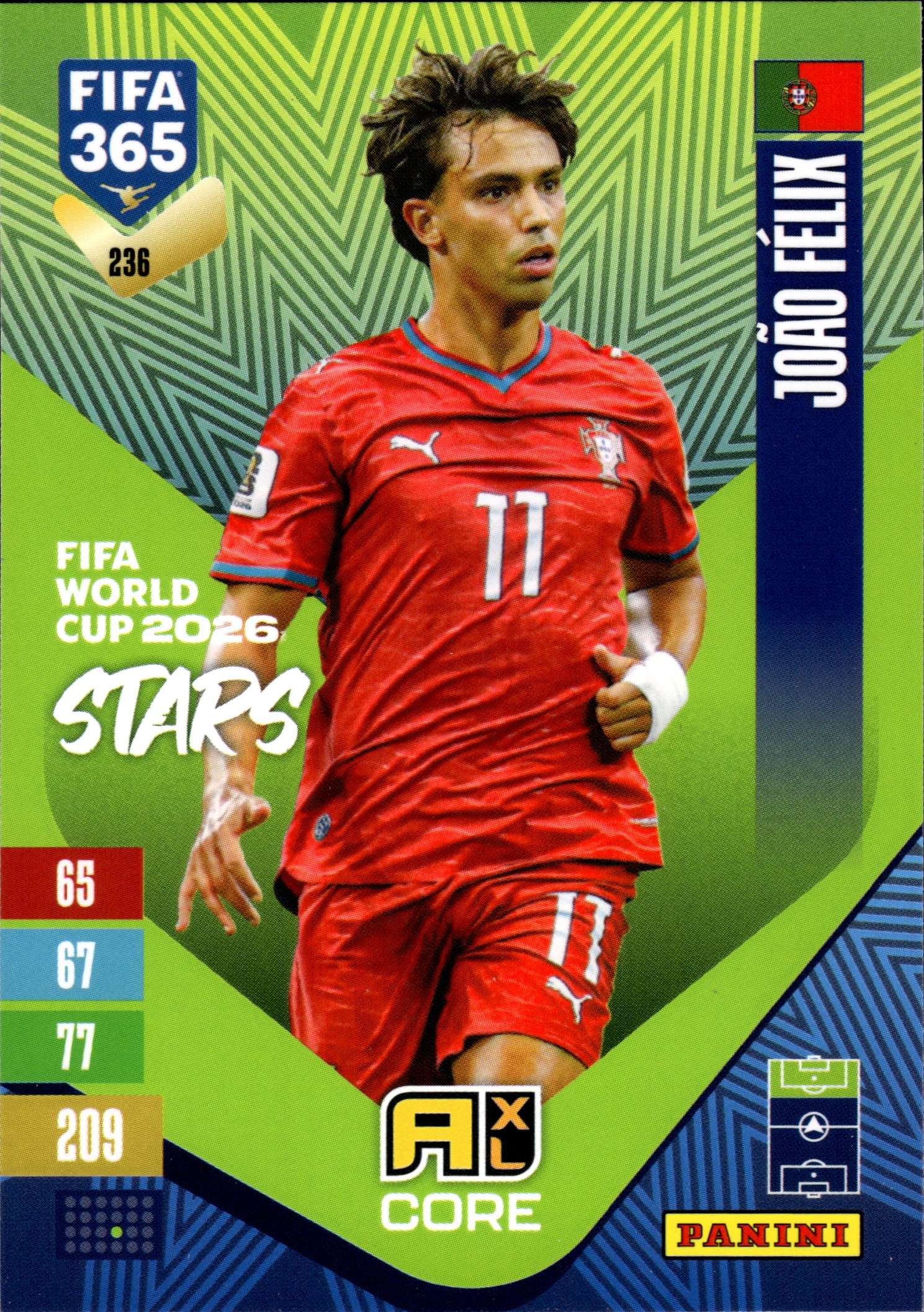 João Félix - Panini Adrenalyn XL FIFA 365 FIFA World Cup 2026 Stars 2026-27, Nr. 236 (Art.-Nr. SG110321)