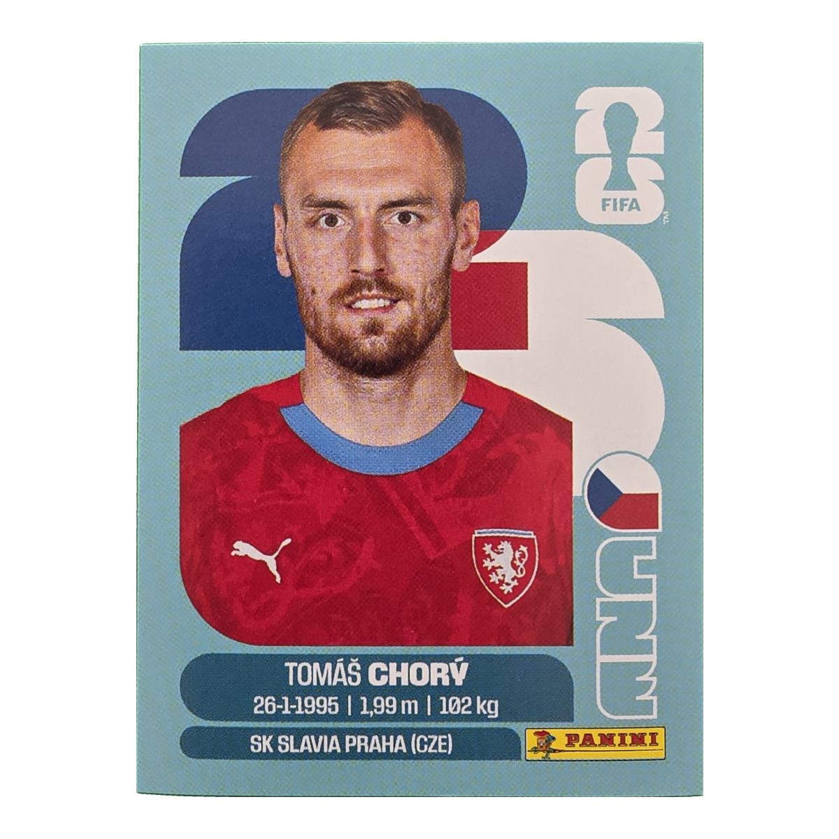 Tomas Chory - Tschechische Republik, FIFA WM 2026, Nr. CZE17