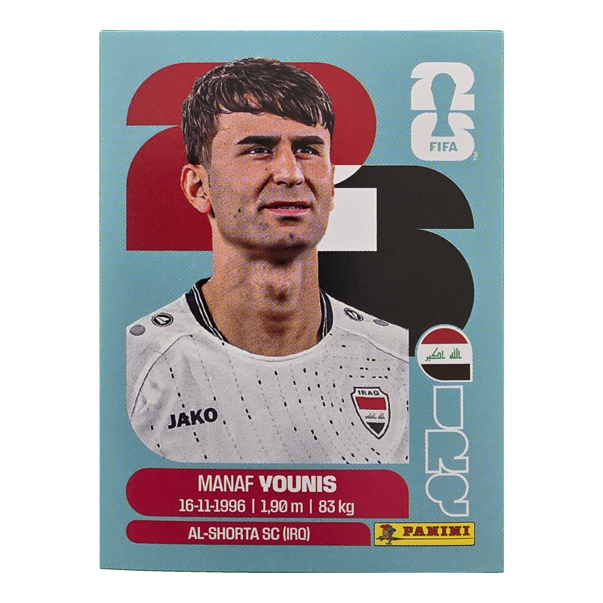 Manaf Younis - Irak, FIFA WM 2026, Nr. IRQ8