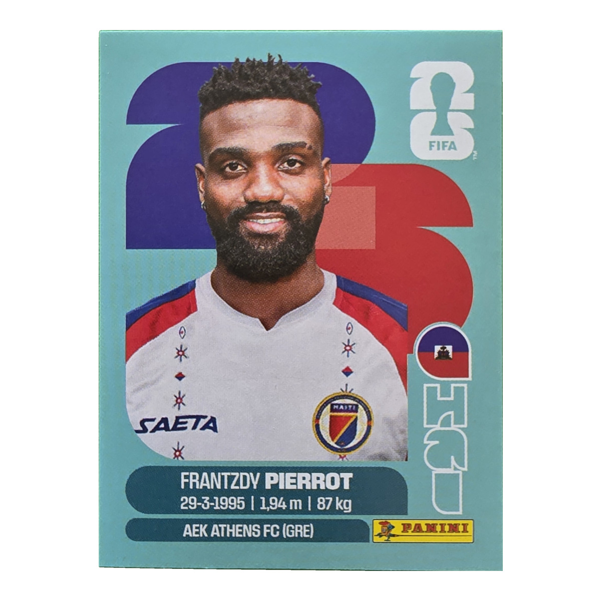 Frantzdy Pierrot - Haiti, FIFA WM 2026, Nr. HAI20