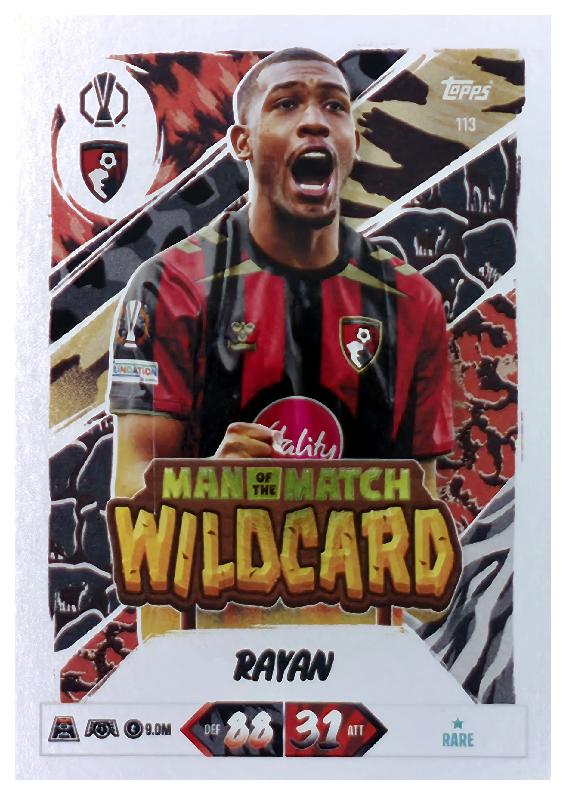 Rayan - Topps Match Attax UEFA Club Competitions Man of the Match Wildcard 2026-27, Nr. 113 (Art.-Nr. SG107469)