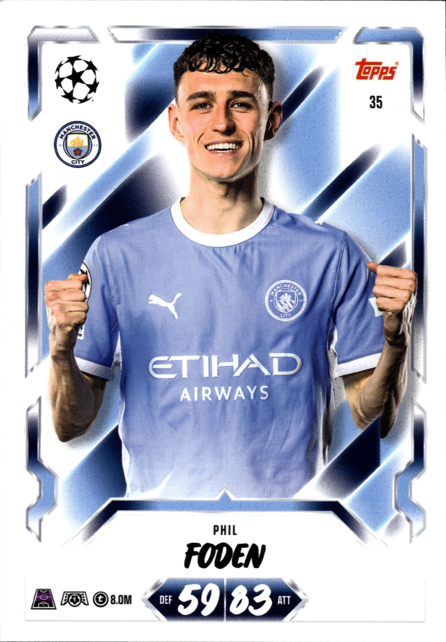 Phil Foden - Topps Match Attax UEFA Club Competitions Base Set 2026-27, Nr. 35 (Art.-Nr. SG107097)