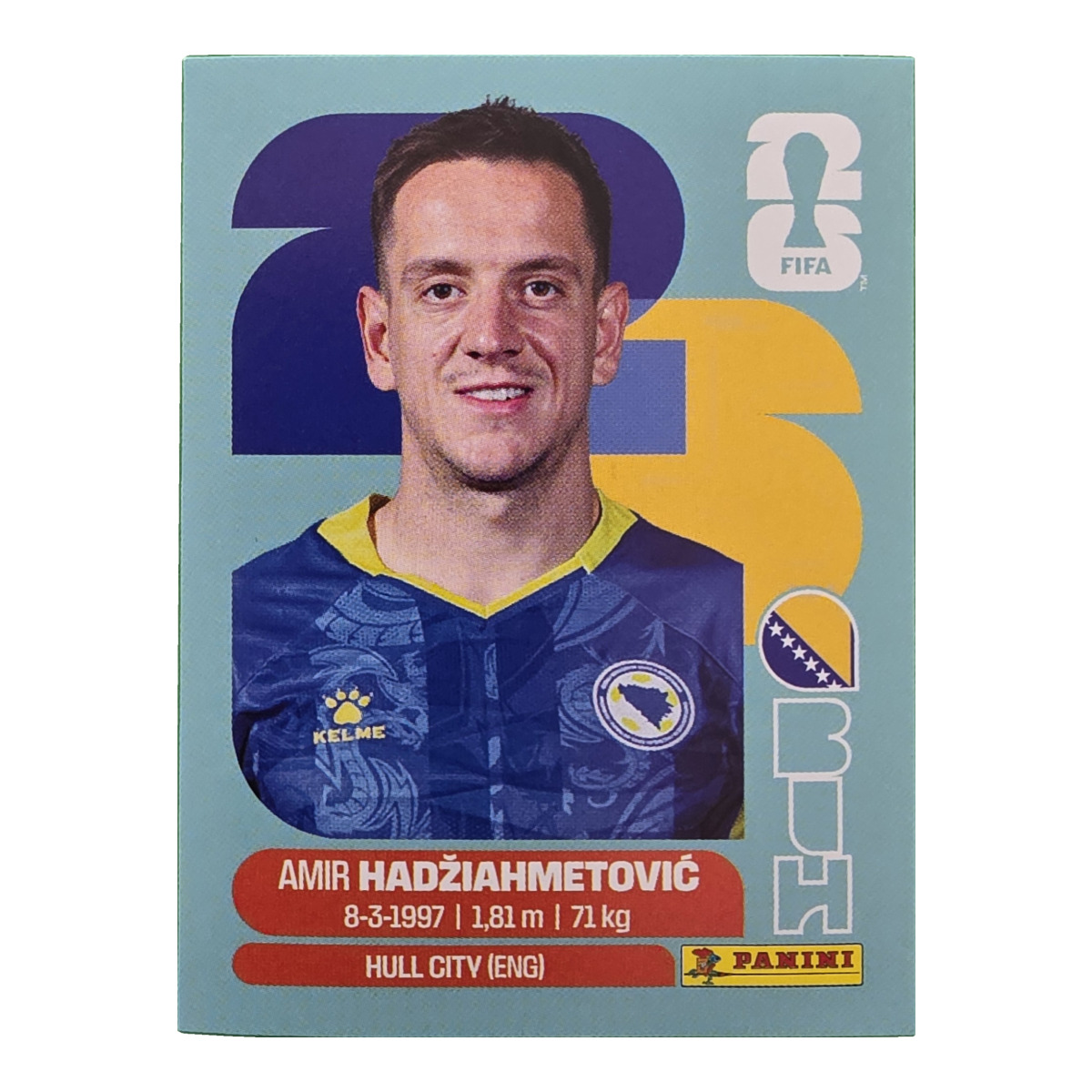 Amir Hadziahmetovic - Bosnien und Herzegowina, FIFA WM 2026, Nr. BIH8