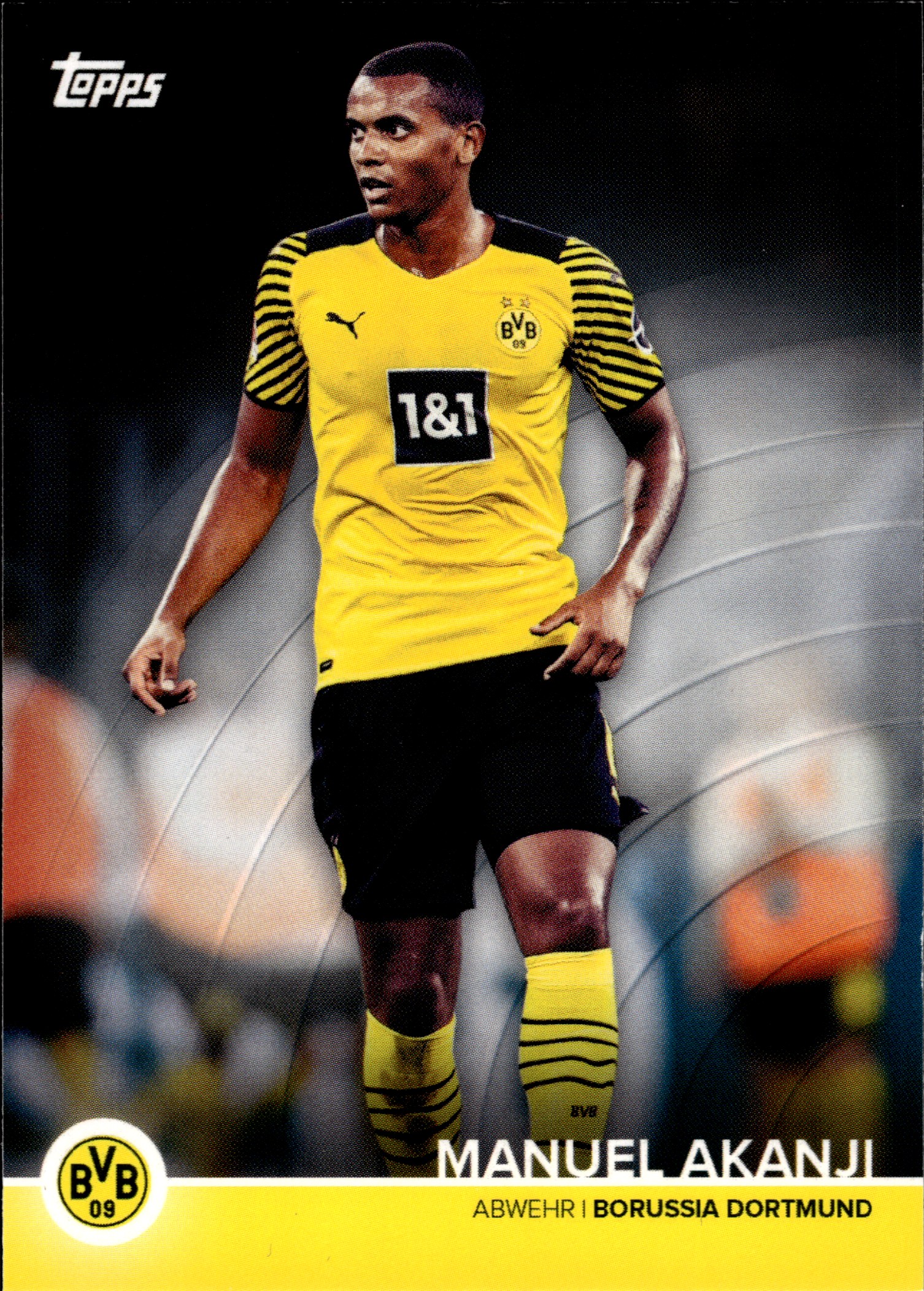 Manuel Akanji - Topps Borussia Dortmund Team Set Base Set 2021-22, Nr. BVB-MA (Art.-Nr. SG110019)