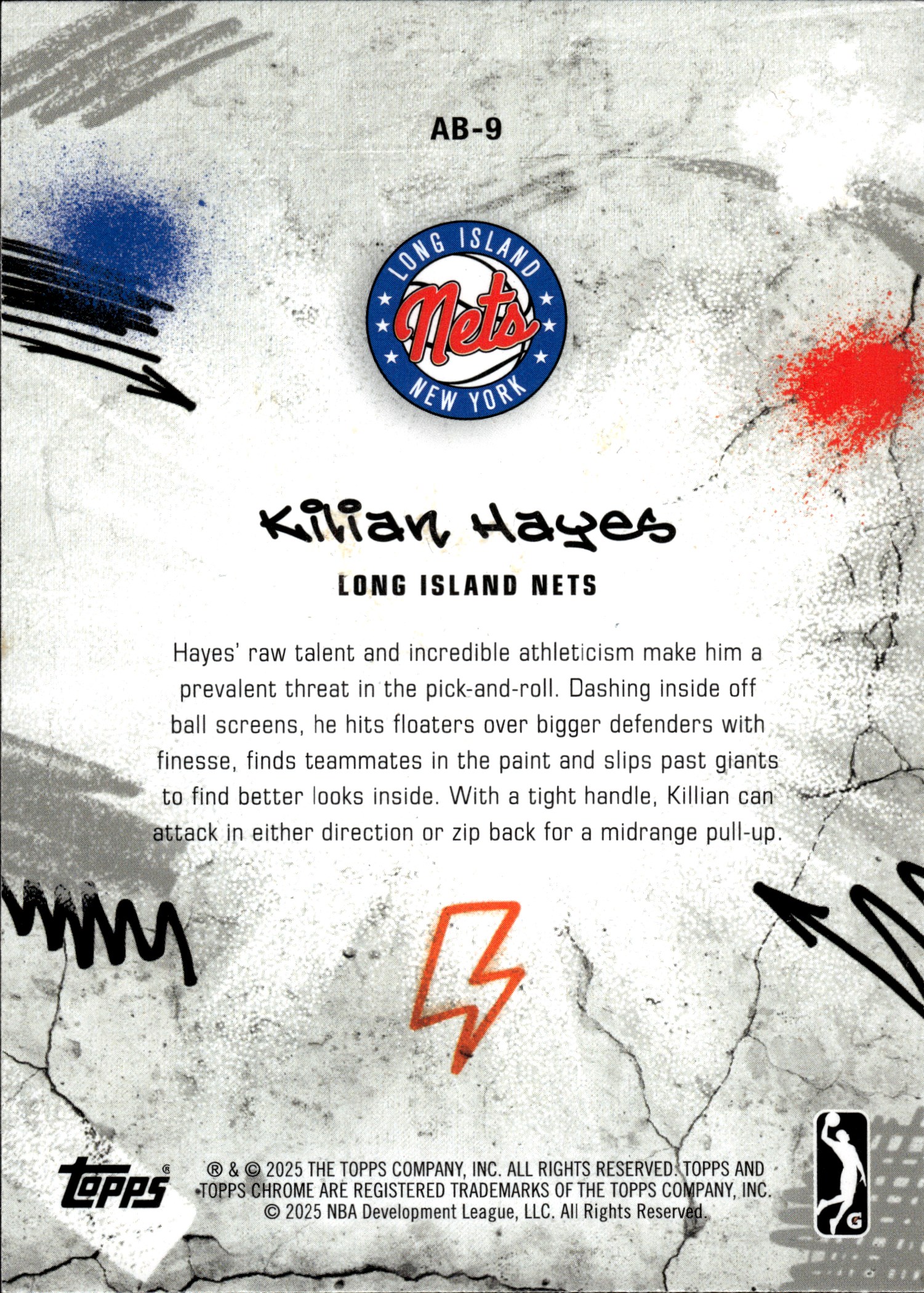 Kilian Hayes - Topps G League Ankle Breaker 2024-25, Nr. AB-9 – Insert