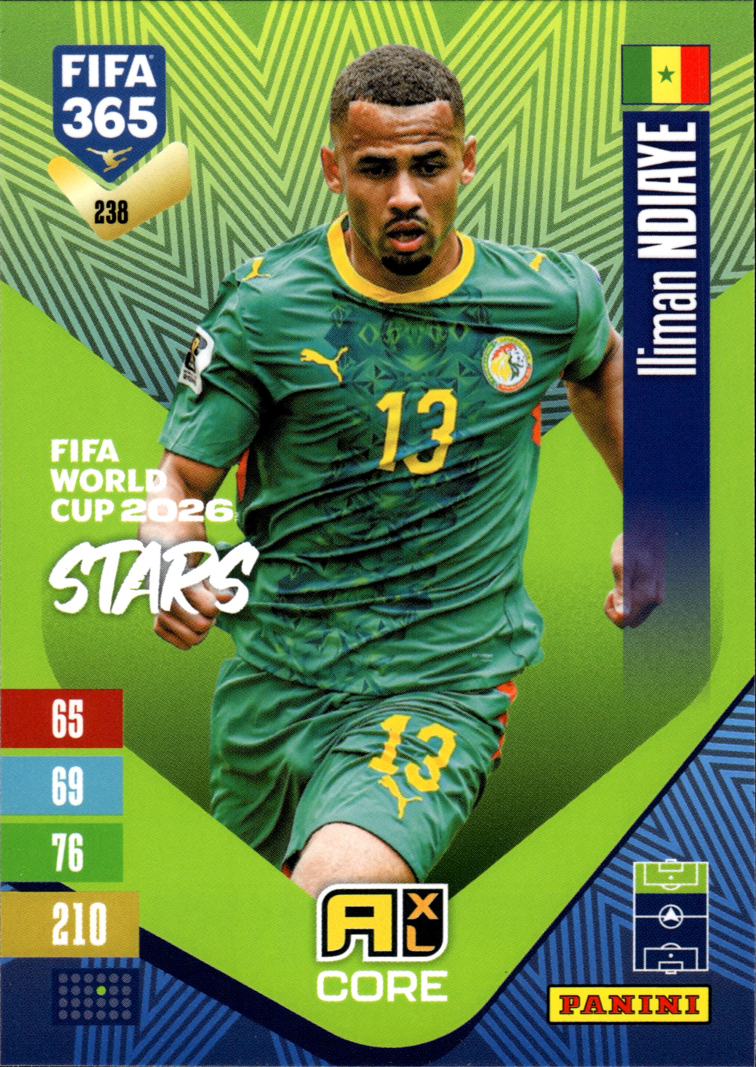 Iliman Ndiaye - Panini Adrenalyn XL FIFA 365 FIFA World Cup 2026 Stars 2026-27, Nr. 238 (Art.-Nr. SG110257)