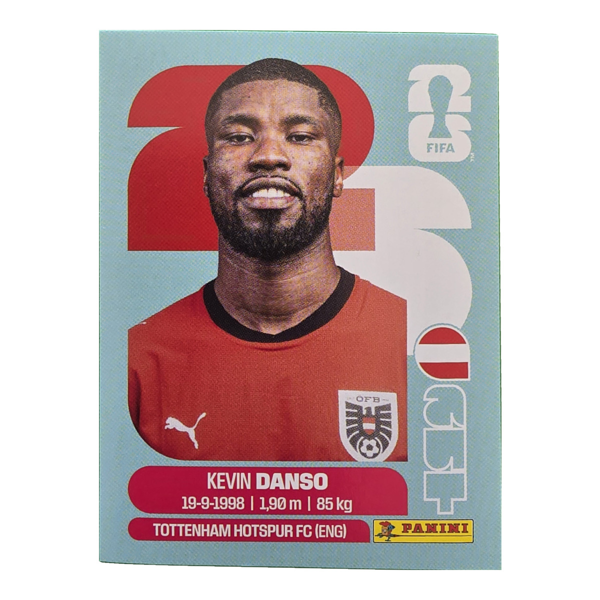 Kevin Danso - Österreich, FIFA WM 2026, Nr. AUT5