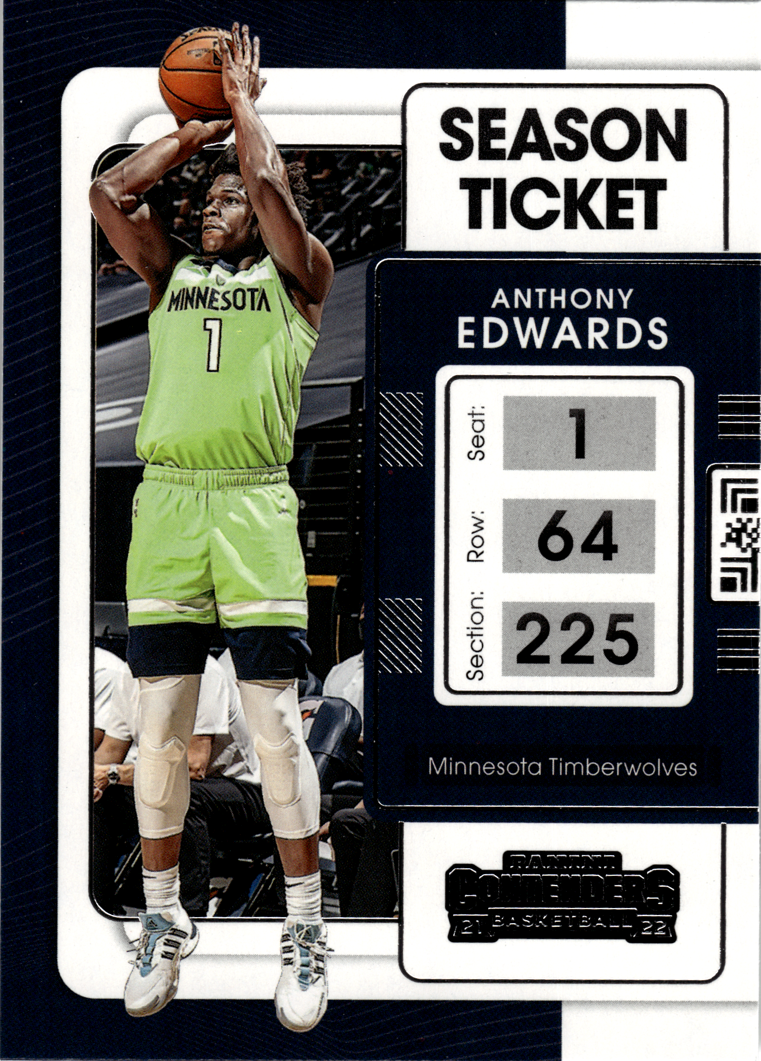 Anthony Edwards - Panini Contenders Season Ticket 2021-22, Nr. 5 (Art.-Nr. SG103520)