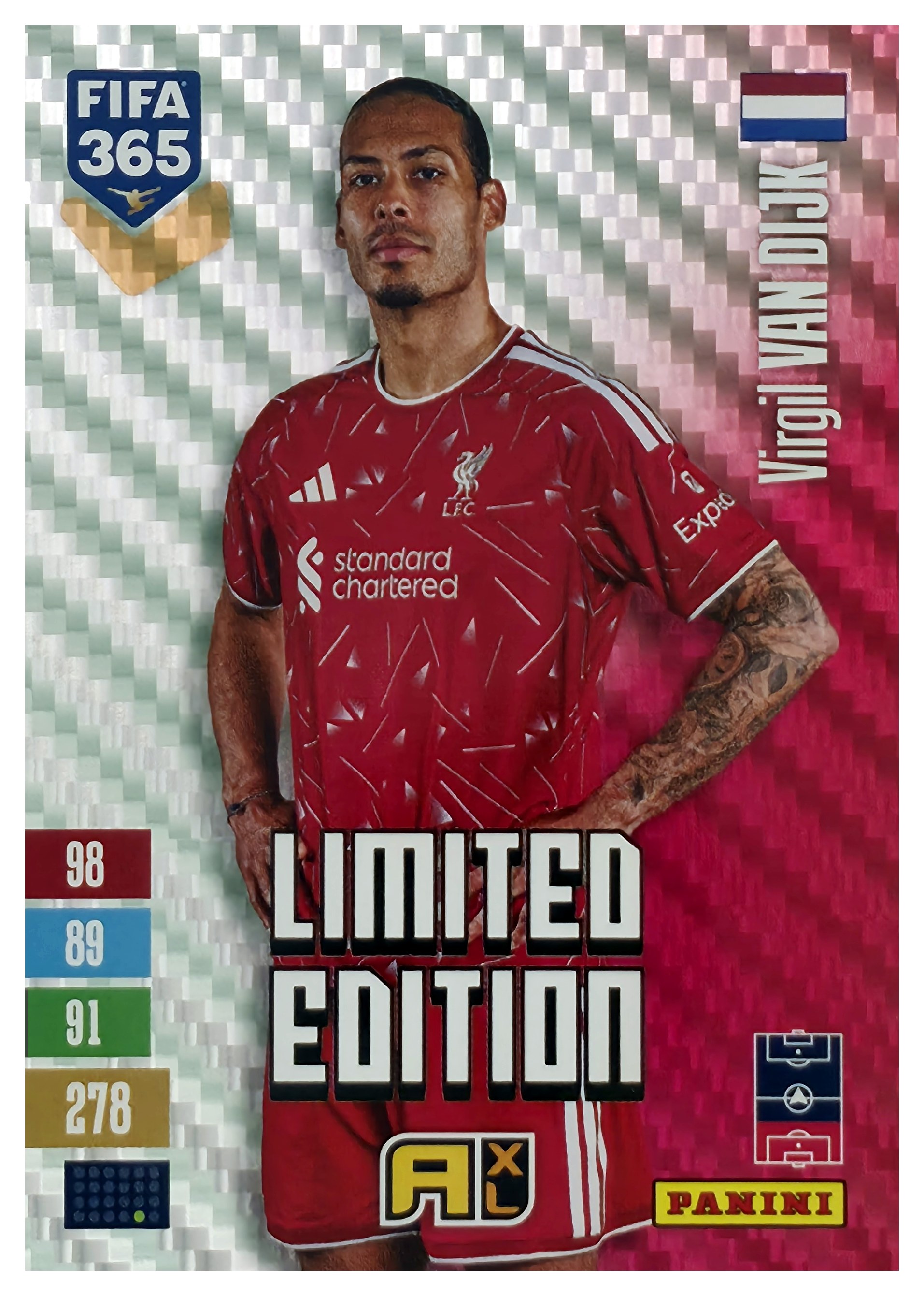 Virgil van Dijk - Panini Adrenalyn XL FIFA 365 Limited Edition 2026-27 (Insert)