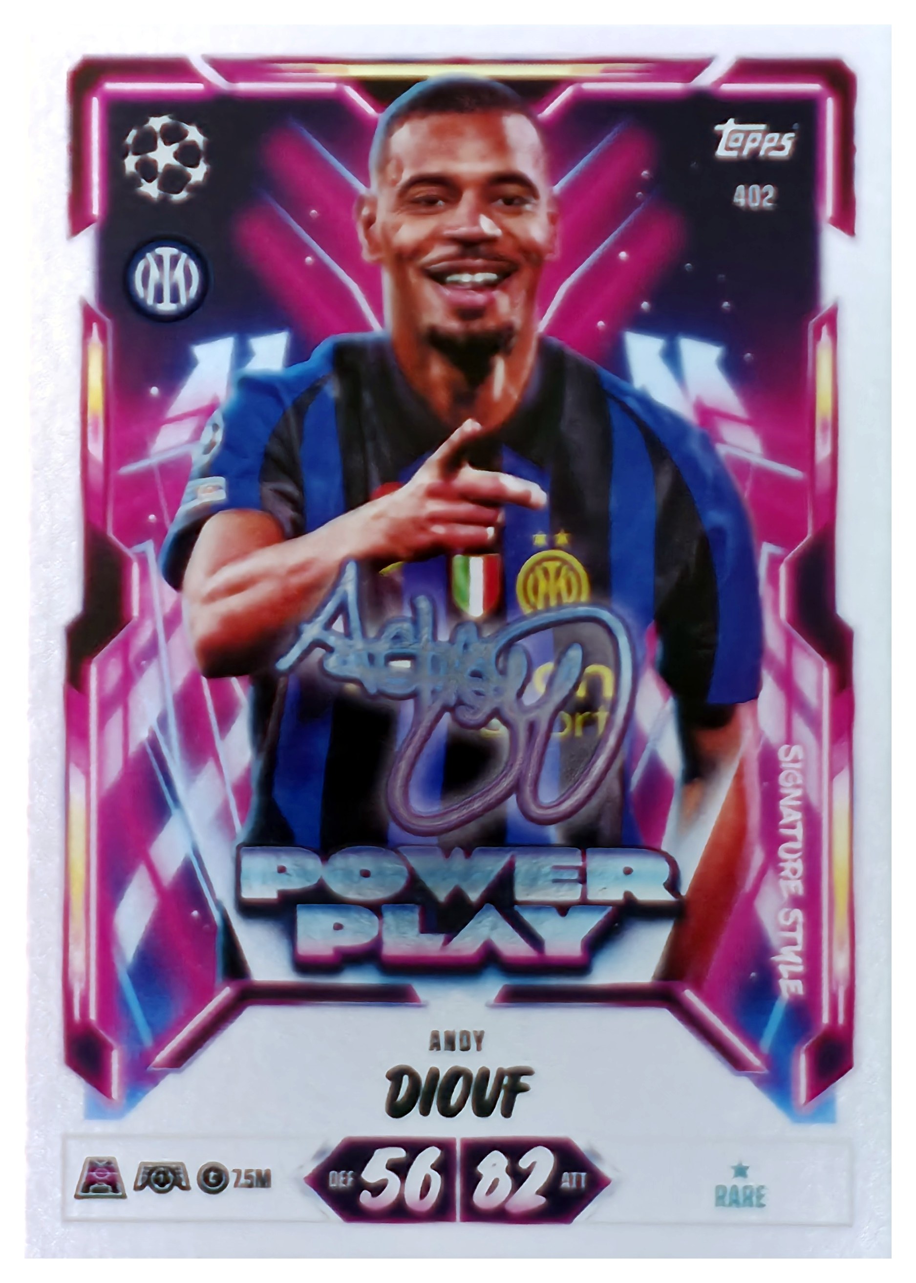 Andy Diouf - Topps Match Attax UEFA Club Competitions Power Play Signature Style 2026-27, Nr. 402 (Art.-Nr. SG107528)