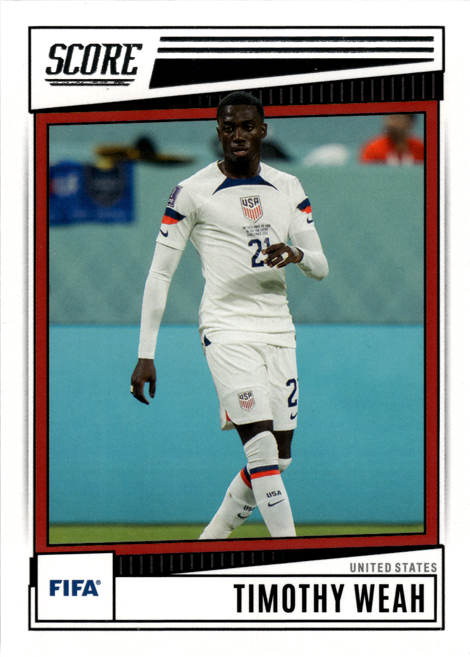 Timothy Weah - Panini Score FIFA Base Set 2022-23, Nr. 198 (Art.-Nr. SG102830)