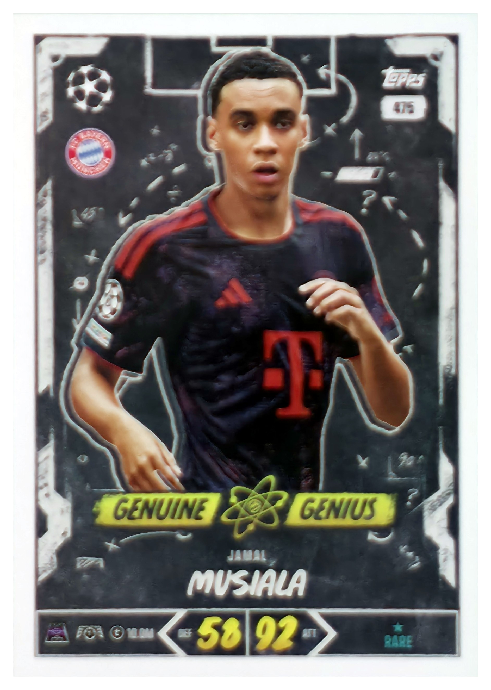 Jamal Musiala - Topps Match Attax UEFA Club Competitions Genuine Genius 2026-27, Nr. 475 (Art.-Nr. SG107658)